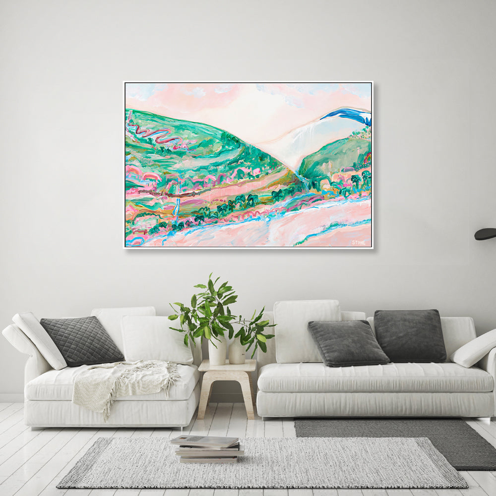 wall-art-print-canvas-poster-framed-Tropical Mountains , By Belinda Stone-GIOIA-WALL-ART