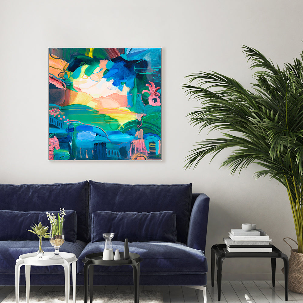 wall-art-print-canvas-poster-framed-Tropical Oasis , By Belinda Stone-GIOIA-WALL-ART