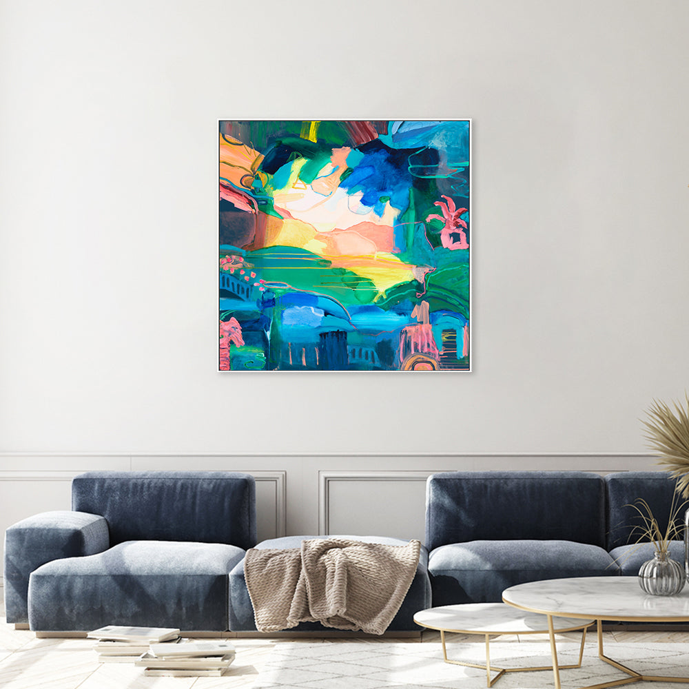 wall-art-print-canvas-poster-framed-Tropical Oasis , By Belinda Stone-GIOIA-WALL-ART