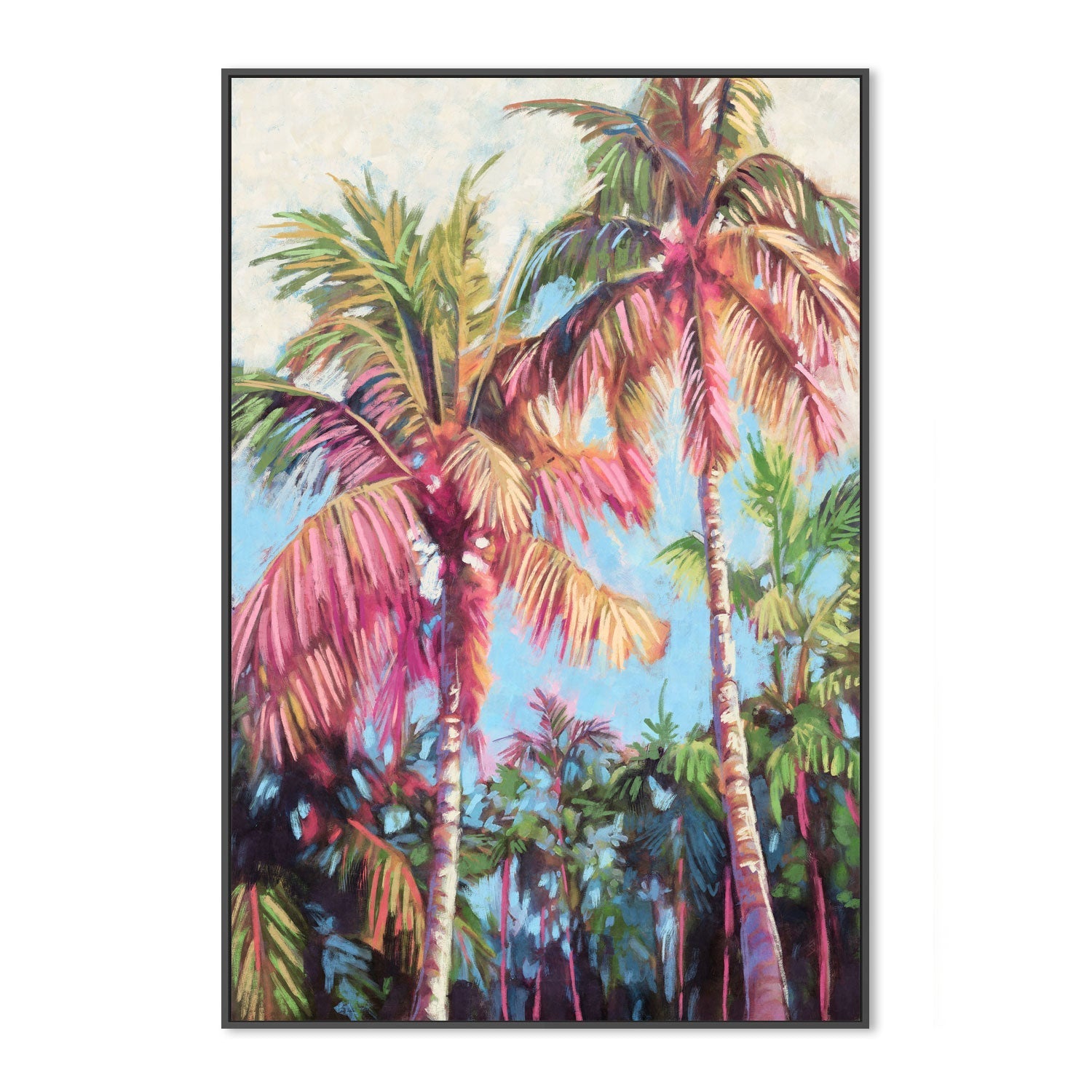 wall-art-print-canvas-poster-framed-Tropical Palm Trees, Style A , By Nina Blue-3