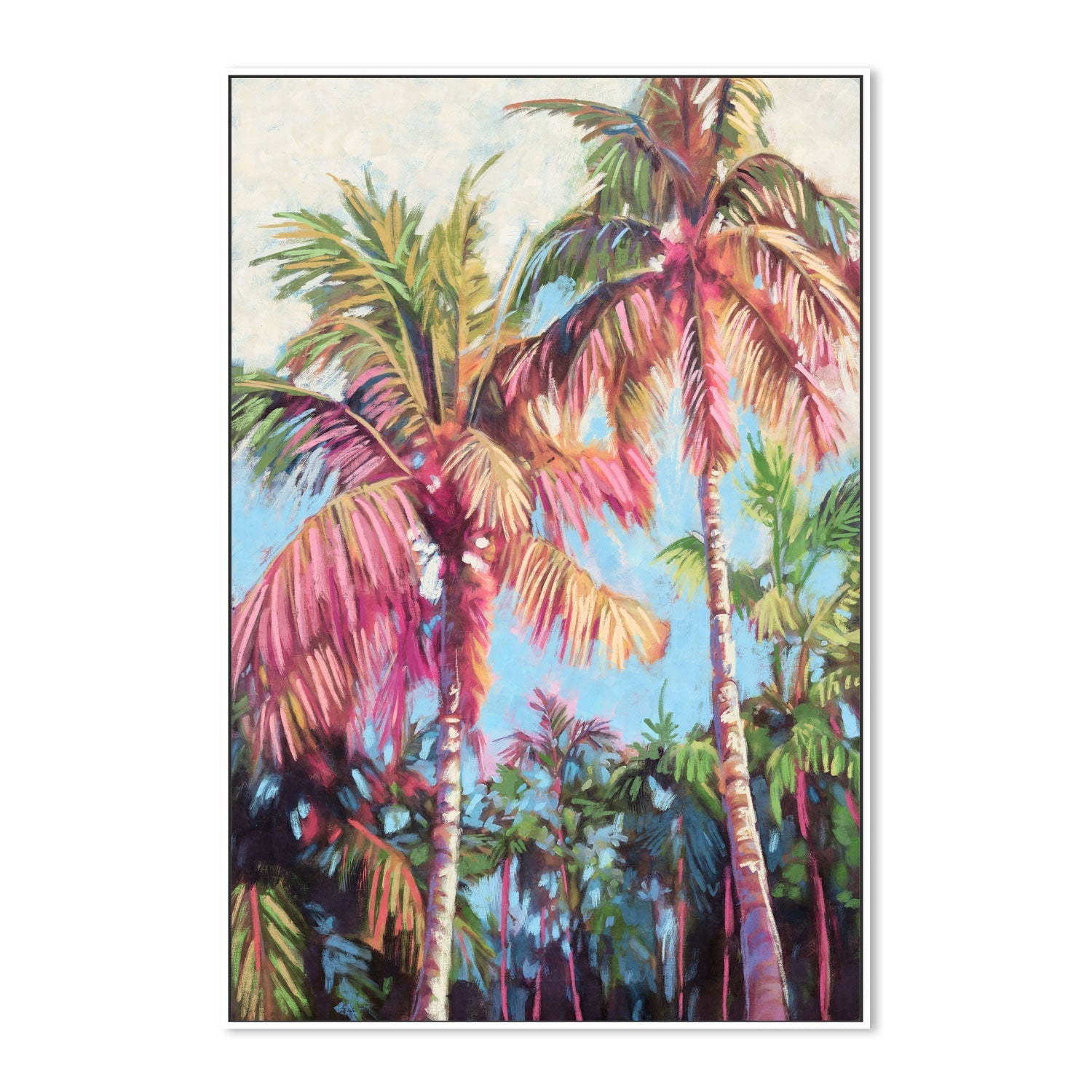 wall-art-print-canvas-poster-framed-Tropical Palm Trees, Style A , By Nina Blue-5