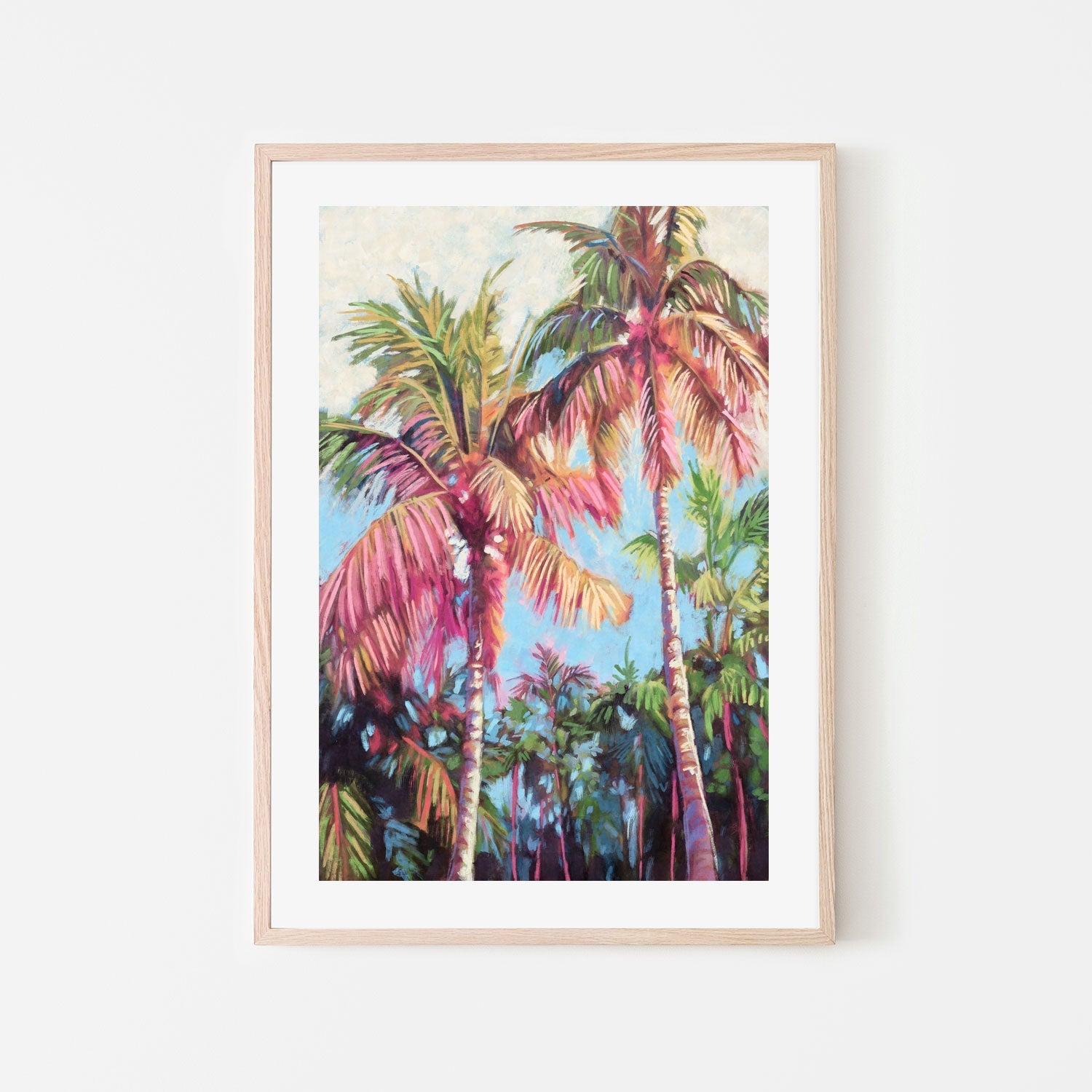 wall-art-print-canvas-poster-framed-Tropical Palm Trees, Style A , By Nina Blue-6