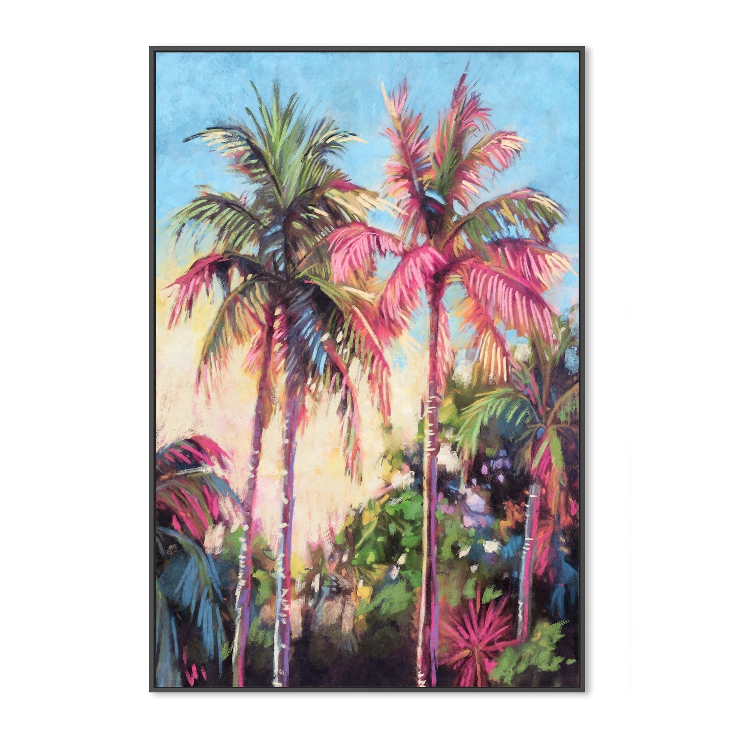 wall-art-print-canvas-poster-framed-Tropical Palm Trees, Style B , By Nina Blue-3