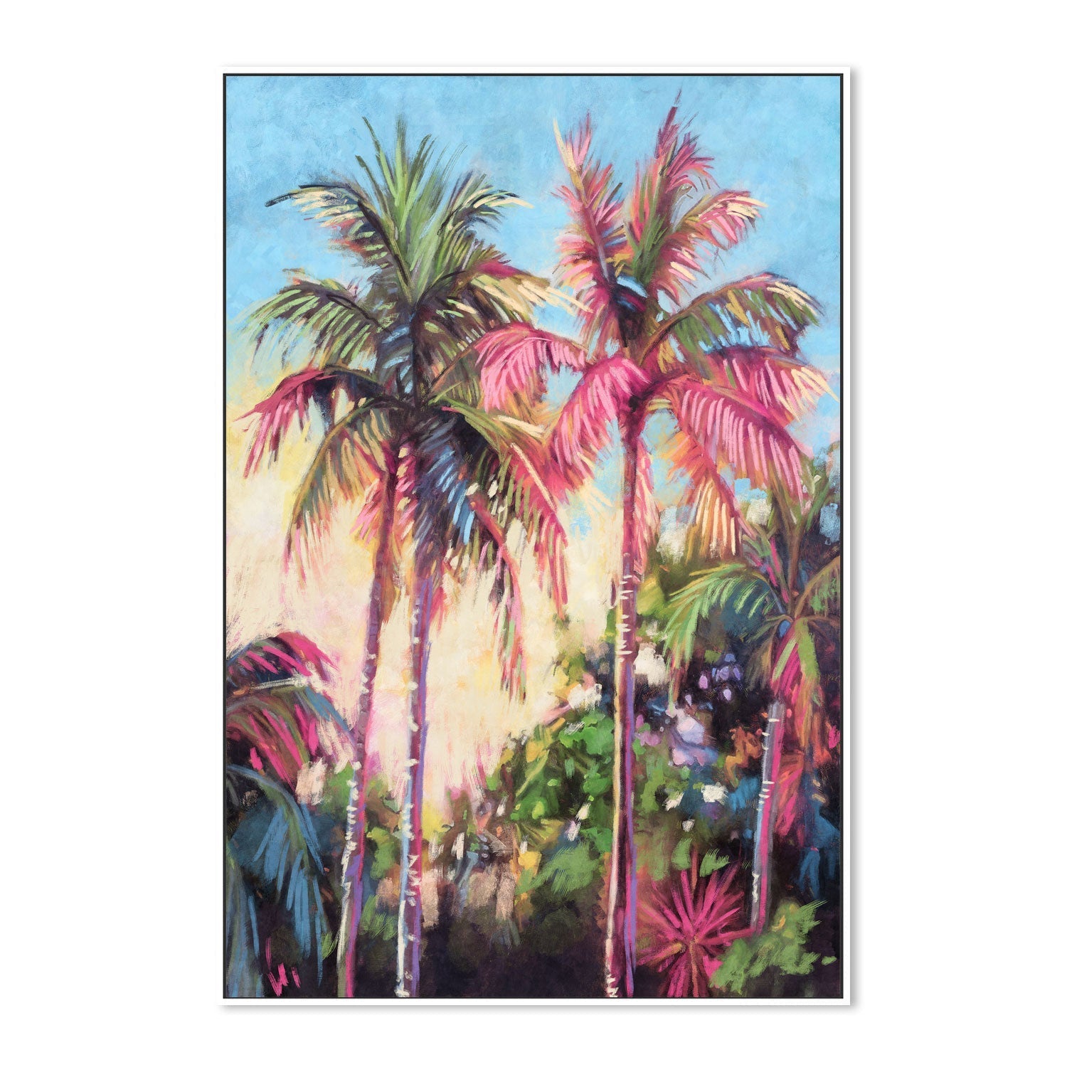 wall-art-print-canvas-poster-framed-Tropical Palm Trees, Style B , By Nina Blue-5