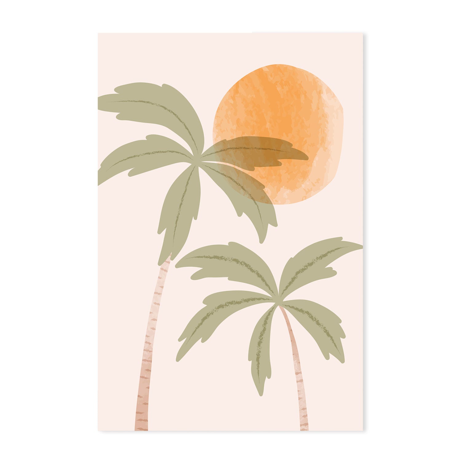 wall-art-print-canvas-poster-framed-Tropical Peach, Style B-GIOIA-WALL-ART