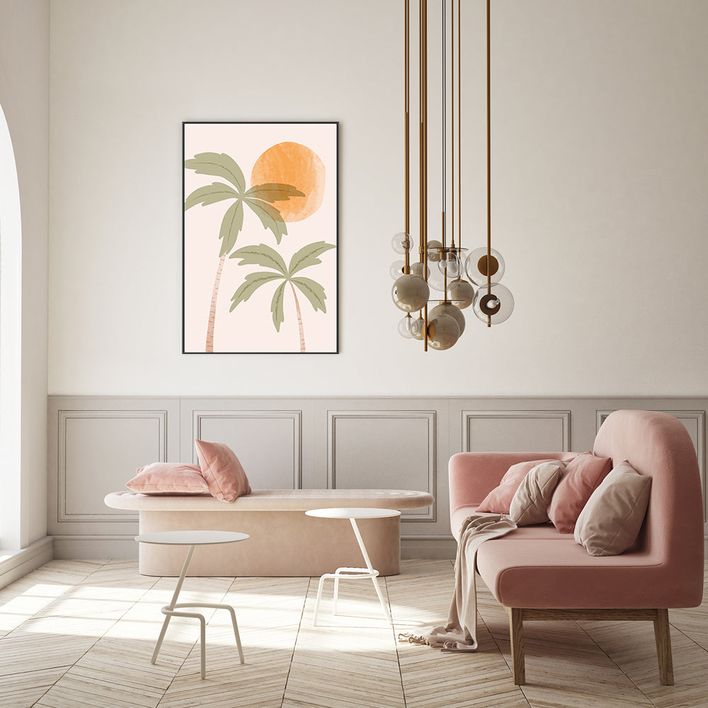 wall-art-print-canvas-poster-framed-Tropical Peach, Style B-GIOIA-WALL-ART