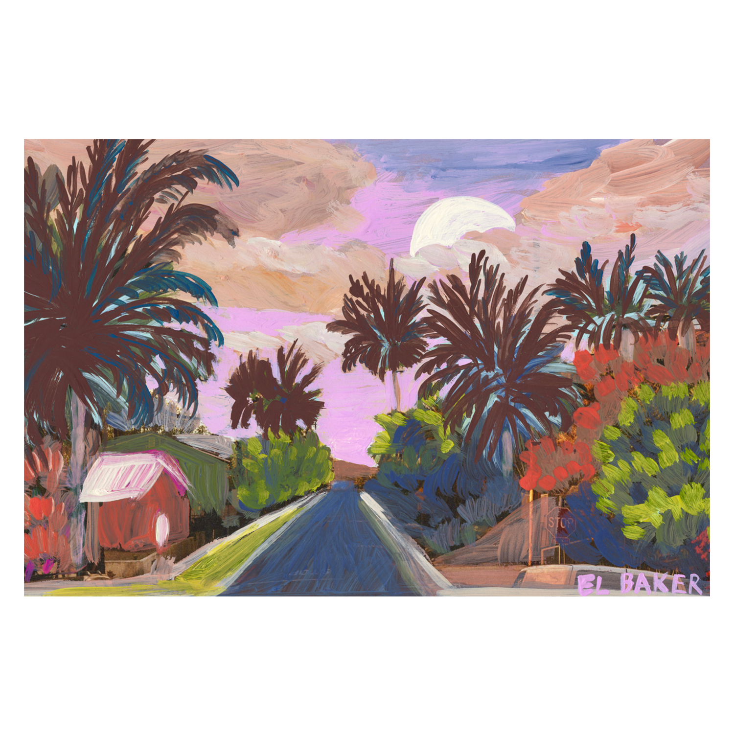 wall-art-print-canvas-poster-framed-Tropical Street , By Eleanor Baker-1