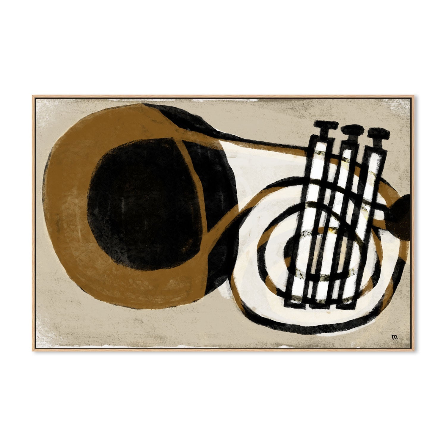 wall-art-print-canvas-poster-framed-Trumpet , By Marco Marella-4