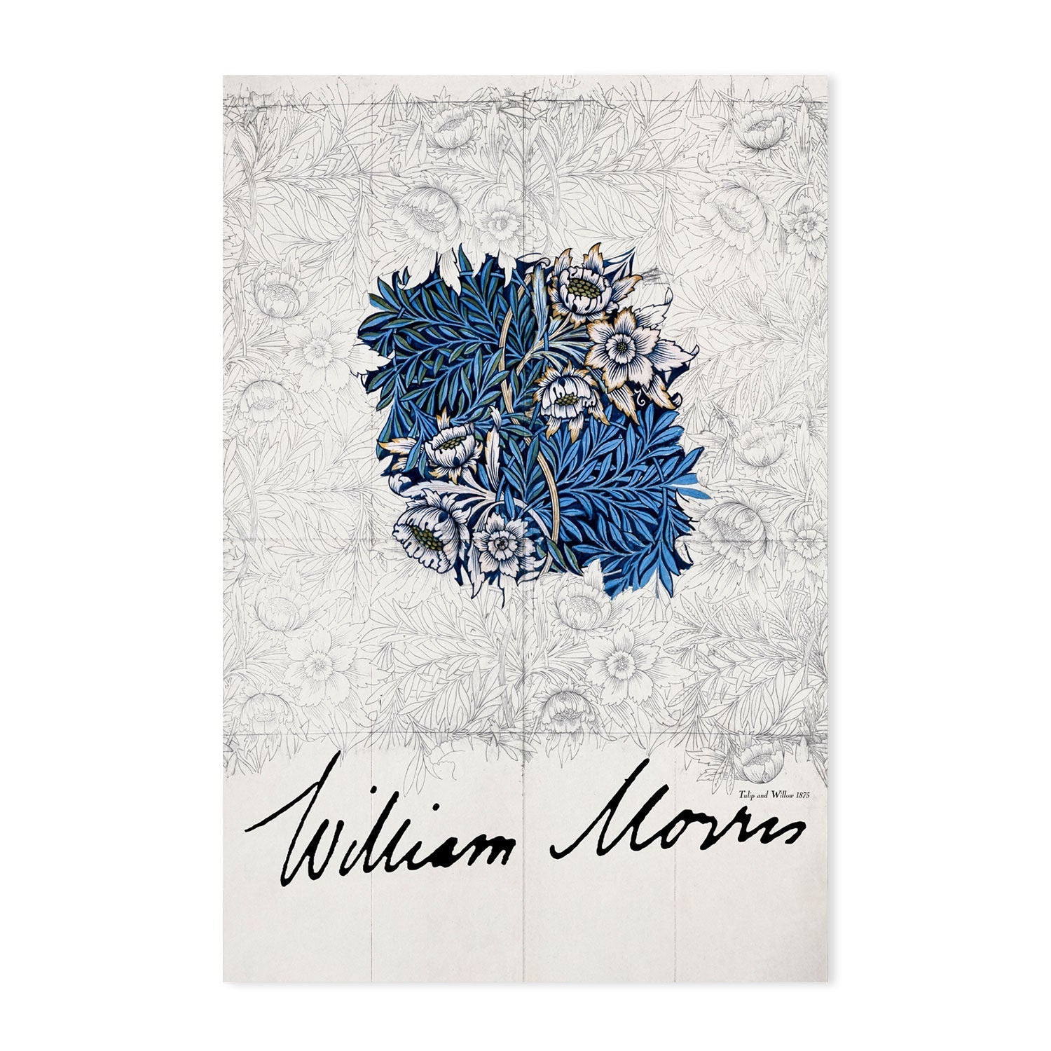 wall-art-print-canvas-poster-framed-Tulip And Willow , By William Morris-GIOIA-WALL-ART