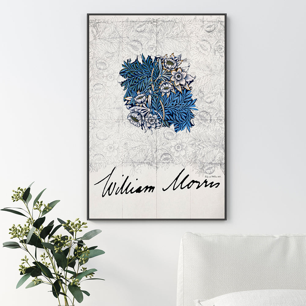 wall-art-print-canvas-poster-framed-Tulip And Willow , By William Morris-GIOIA-WALL-ART