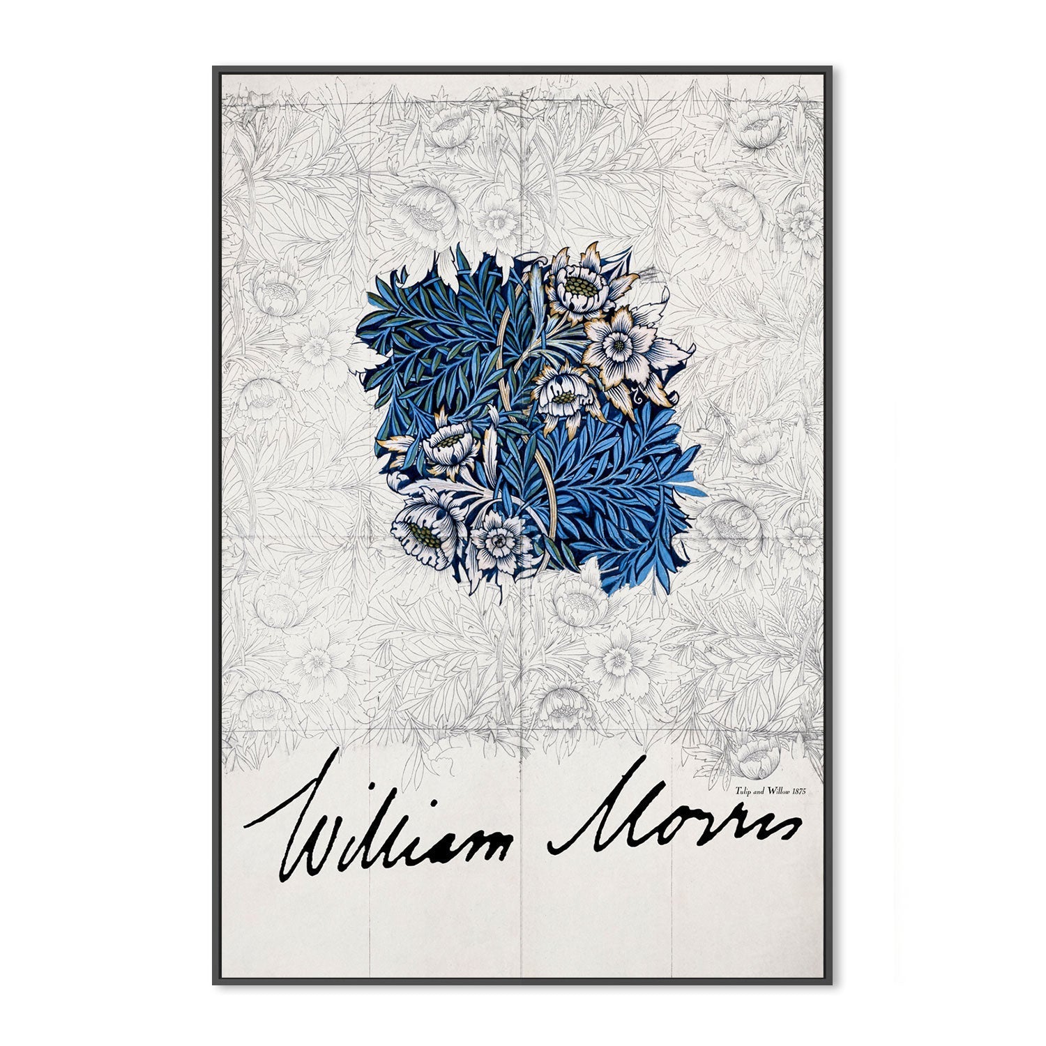 wall-art-print-canvas-poster-framed-Tulip And Willow , By William Morris-GIOIA-WALL-ART