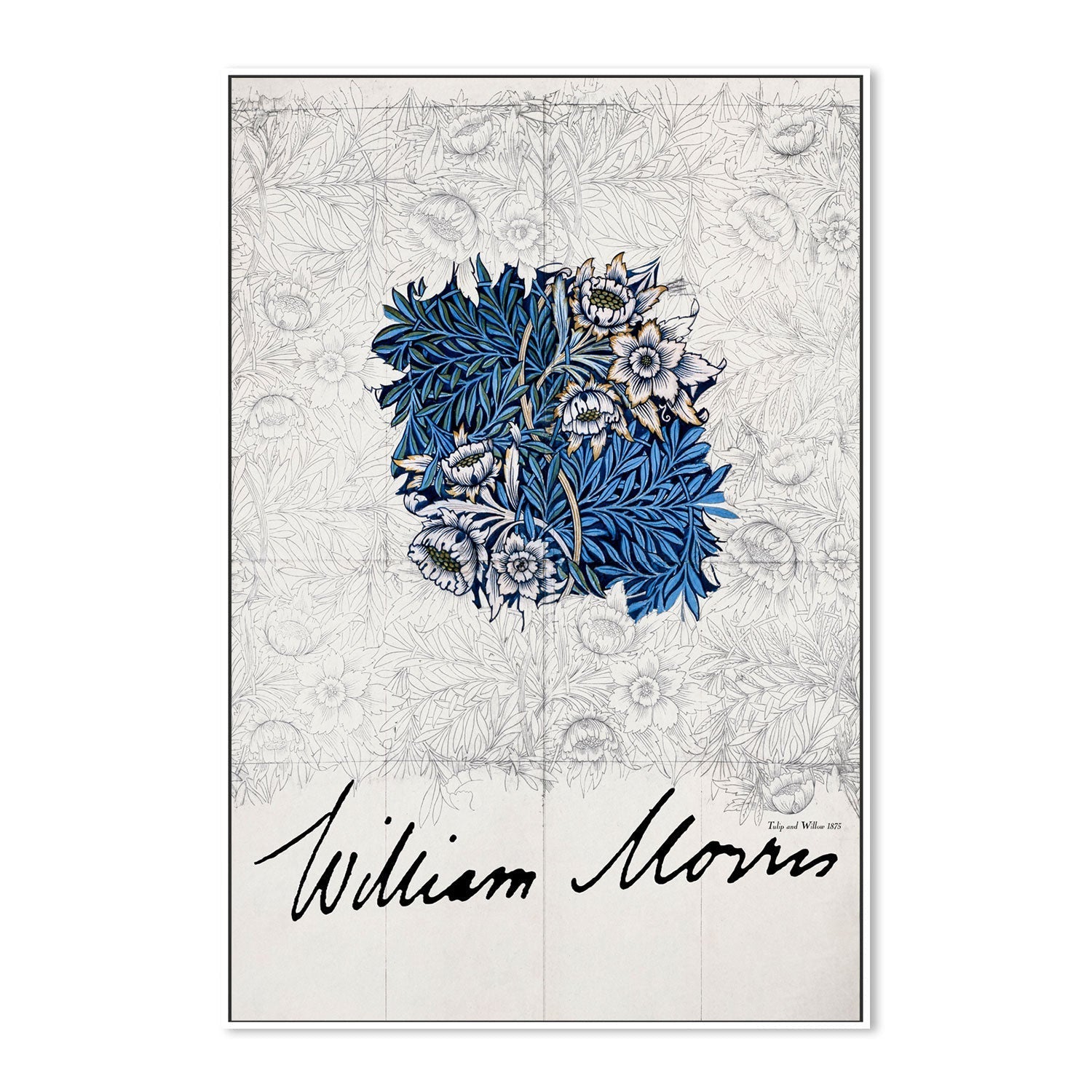 wall-art-print-canvas-poster-framed-Tulip And Willow , By William Morris-GIOIA-WALL-ART