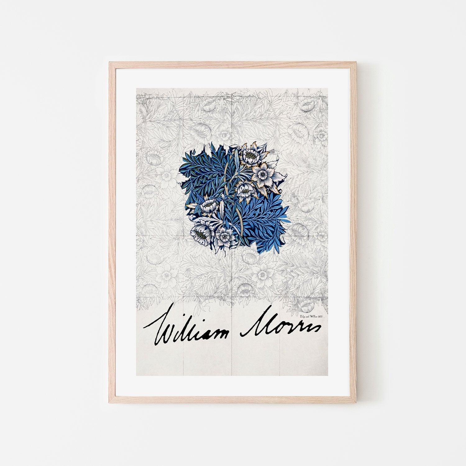 wall-art-print-canvas-poster-framed-Tulip And Willow , By William Morris-GIOIA-WALL-ART