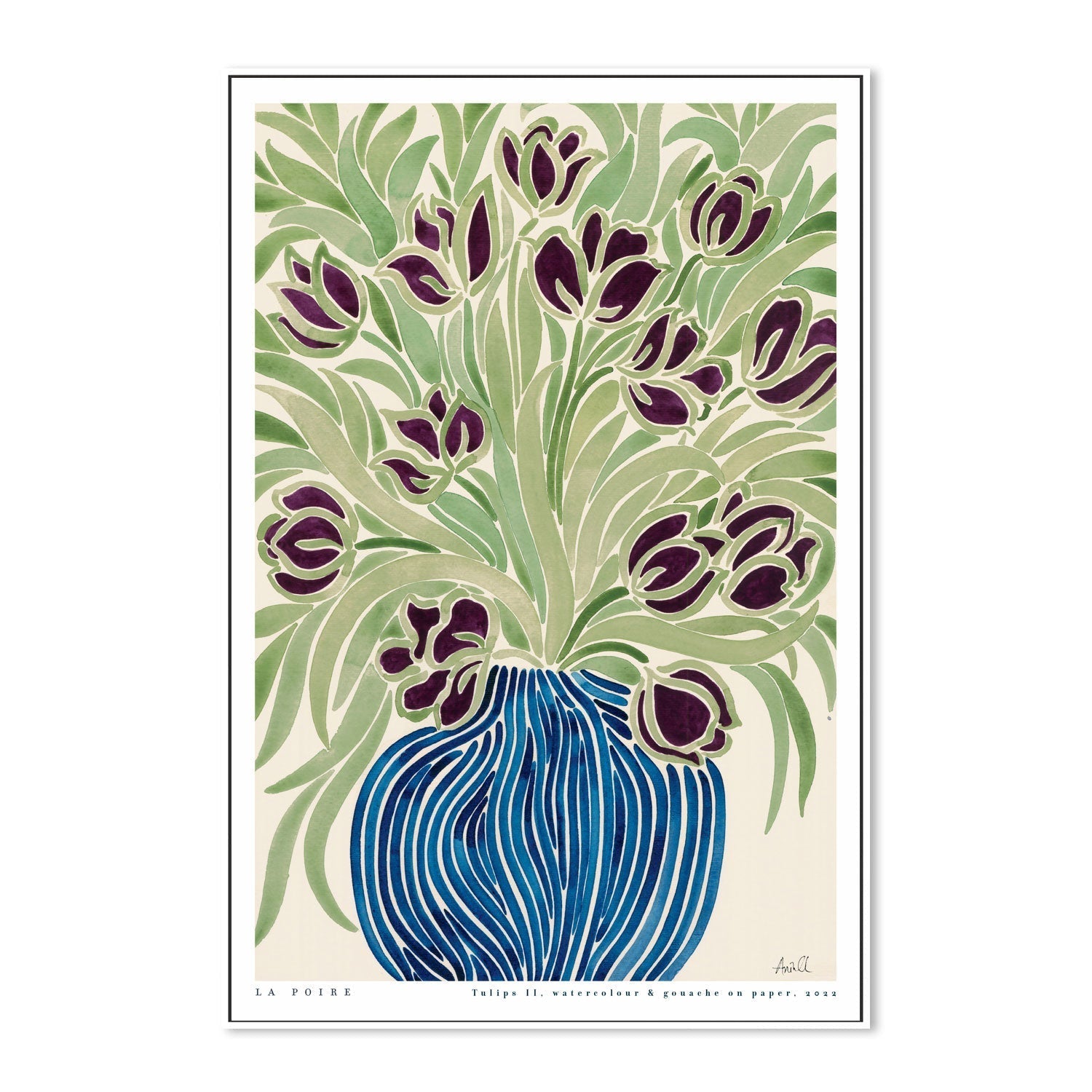 wall-art-print-canvas-poster-framed-Tulips, Style A , By La Poire-GIOIA-WALL-ART