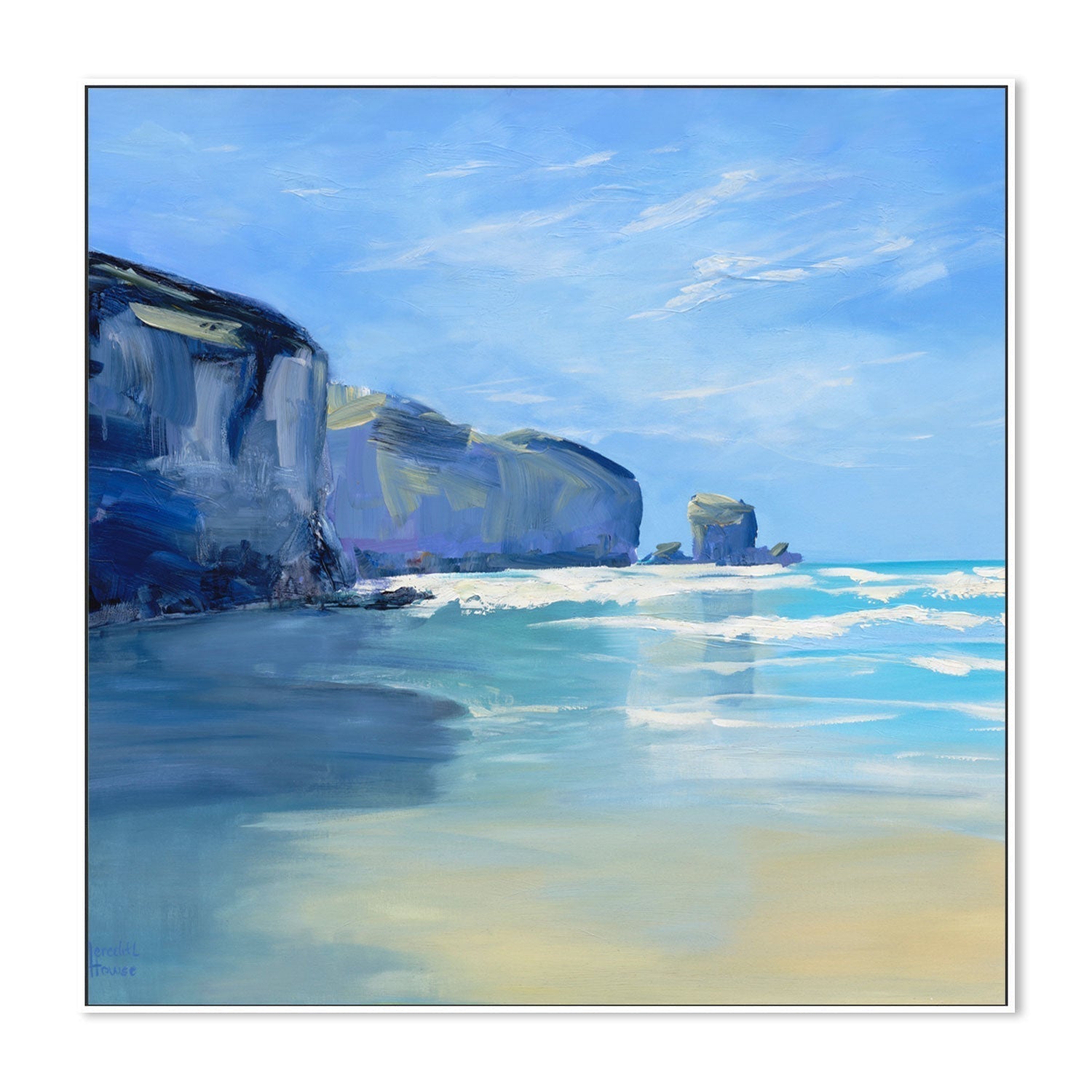 wall-art-print-canvas-poster-framed-Tunnel Beach-by-Meredith Howse-Gioia Wall Art