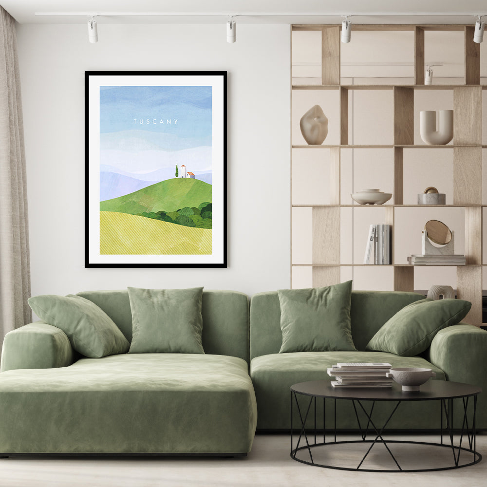 wall-art-print-canvas-poster-framed-Tuscany, Italy , By Henry Rivers-GIOIA-WALL-ART