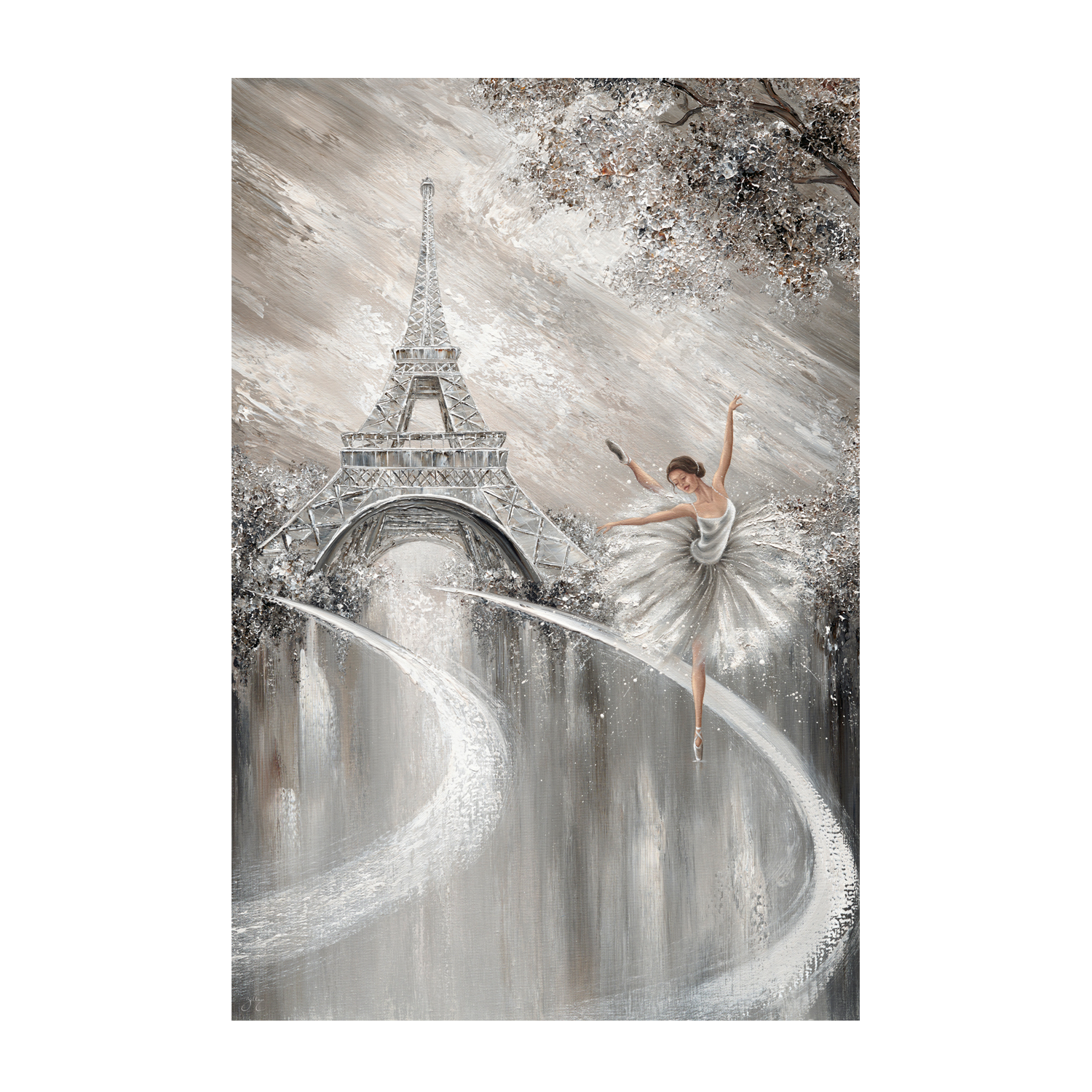 wall-art-print-canvas-poster-framed-Tutu Twirl, Paris Flair , By Isabella Karolewicz-1