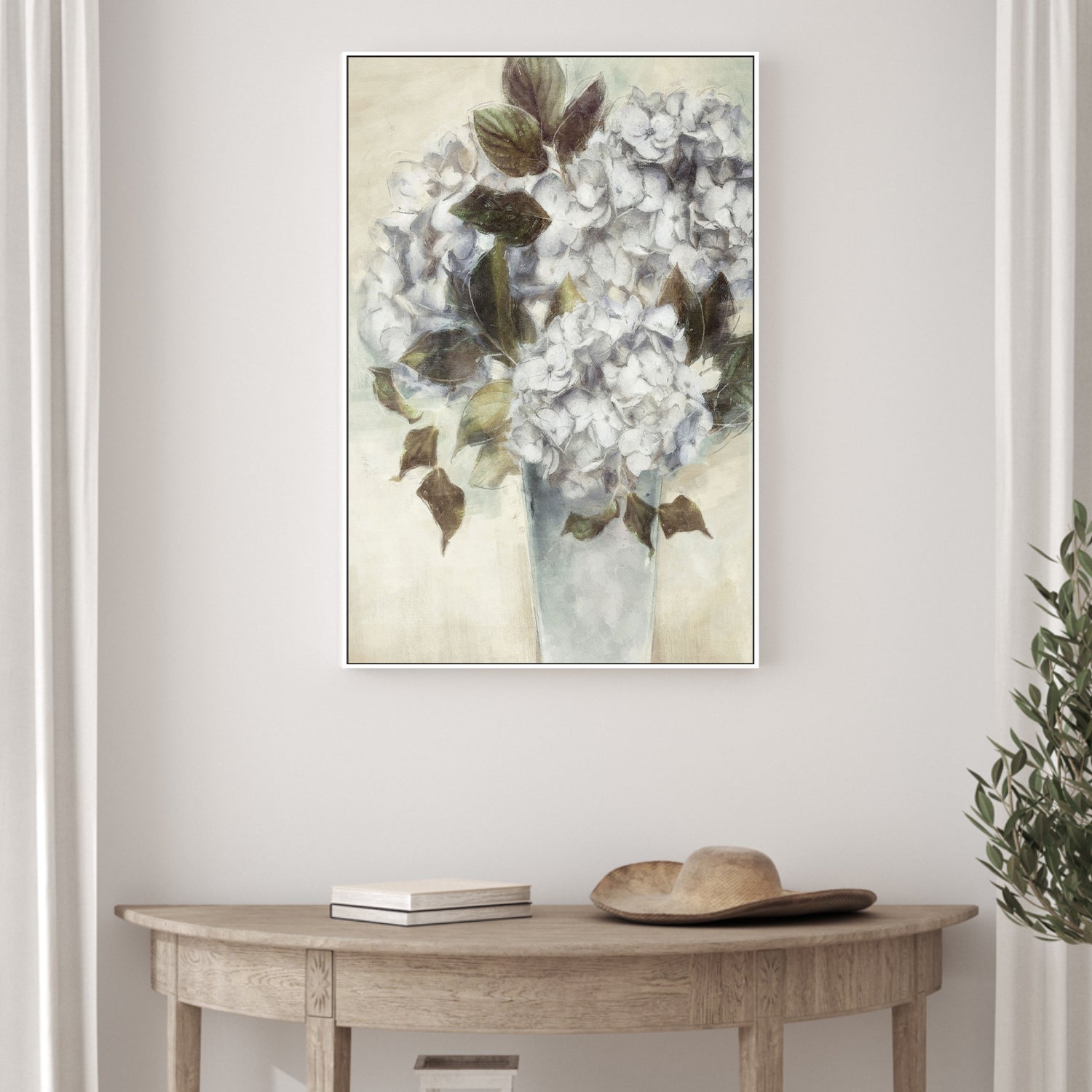 wall-art-print-canvas-poster-framed-Twilight Hydrangea, Style A , By Nina Blue-2