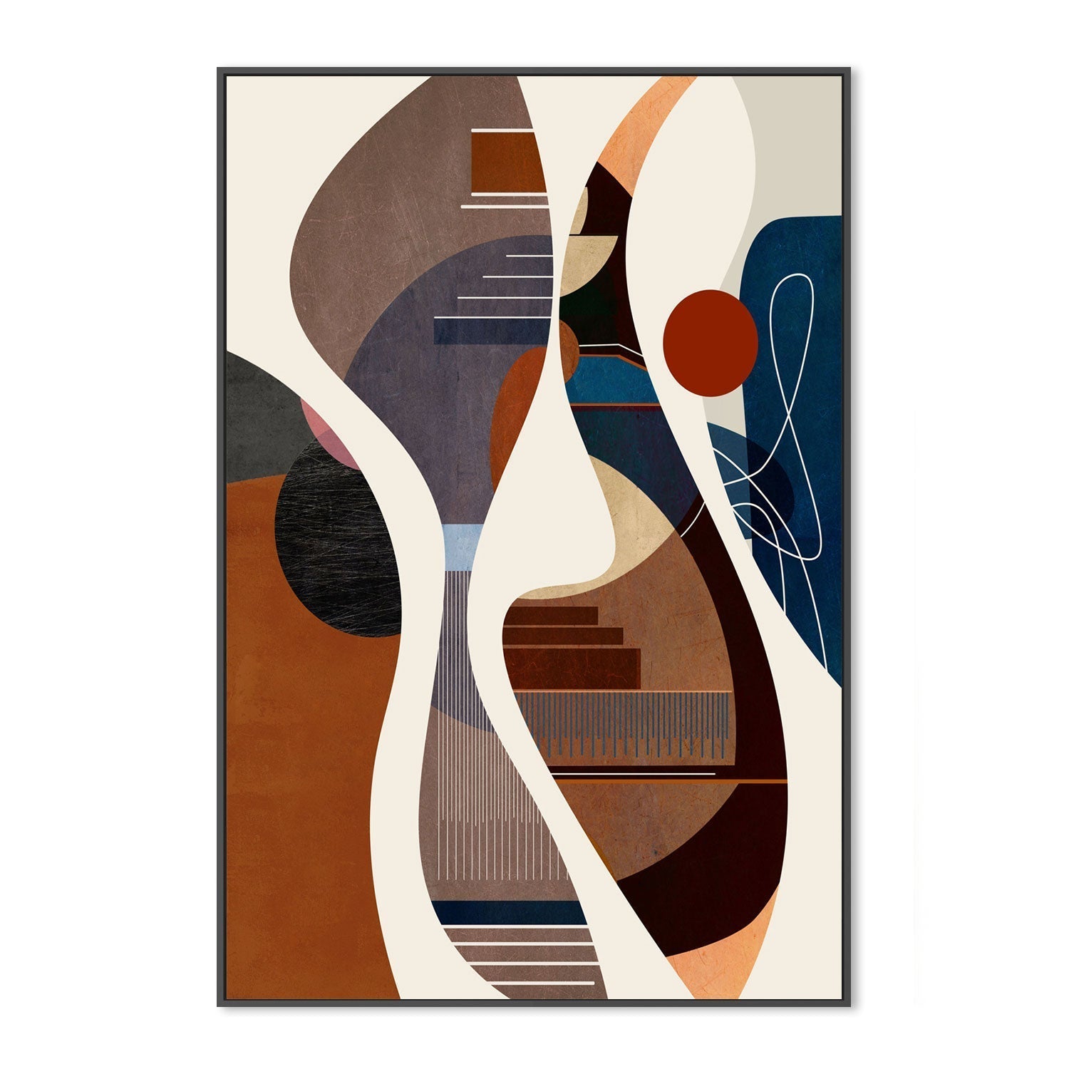 wall-art-print-canvas-poster-framed-Twisting, Style A , By Roberto Moro Art-GIOIA-WALL-ART