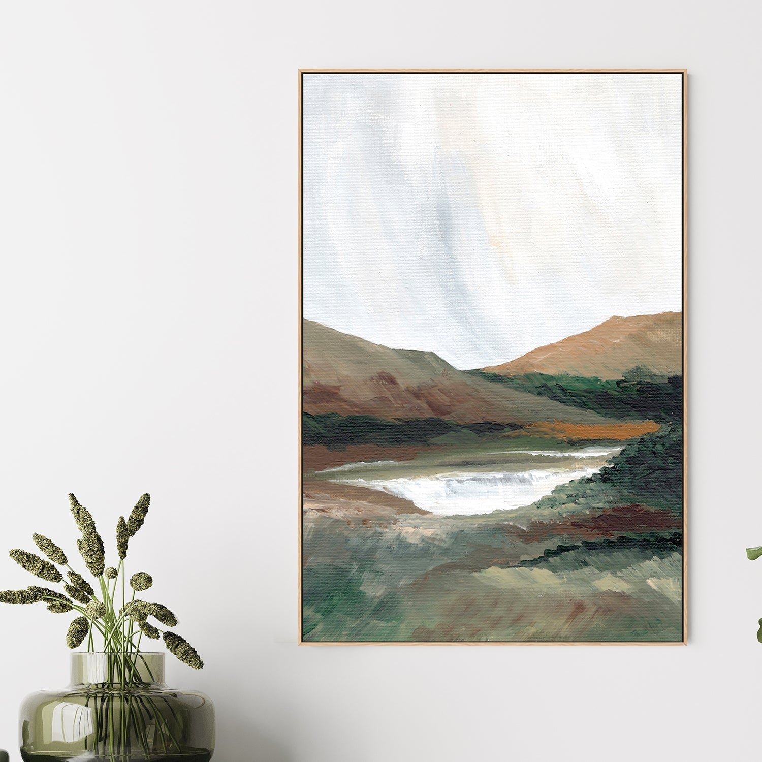 wall-art-print-canvas-poster-framed-Two Mountains , By Nikita Jariwala-2