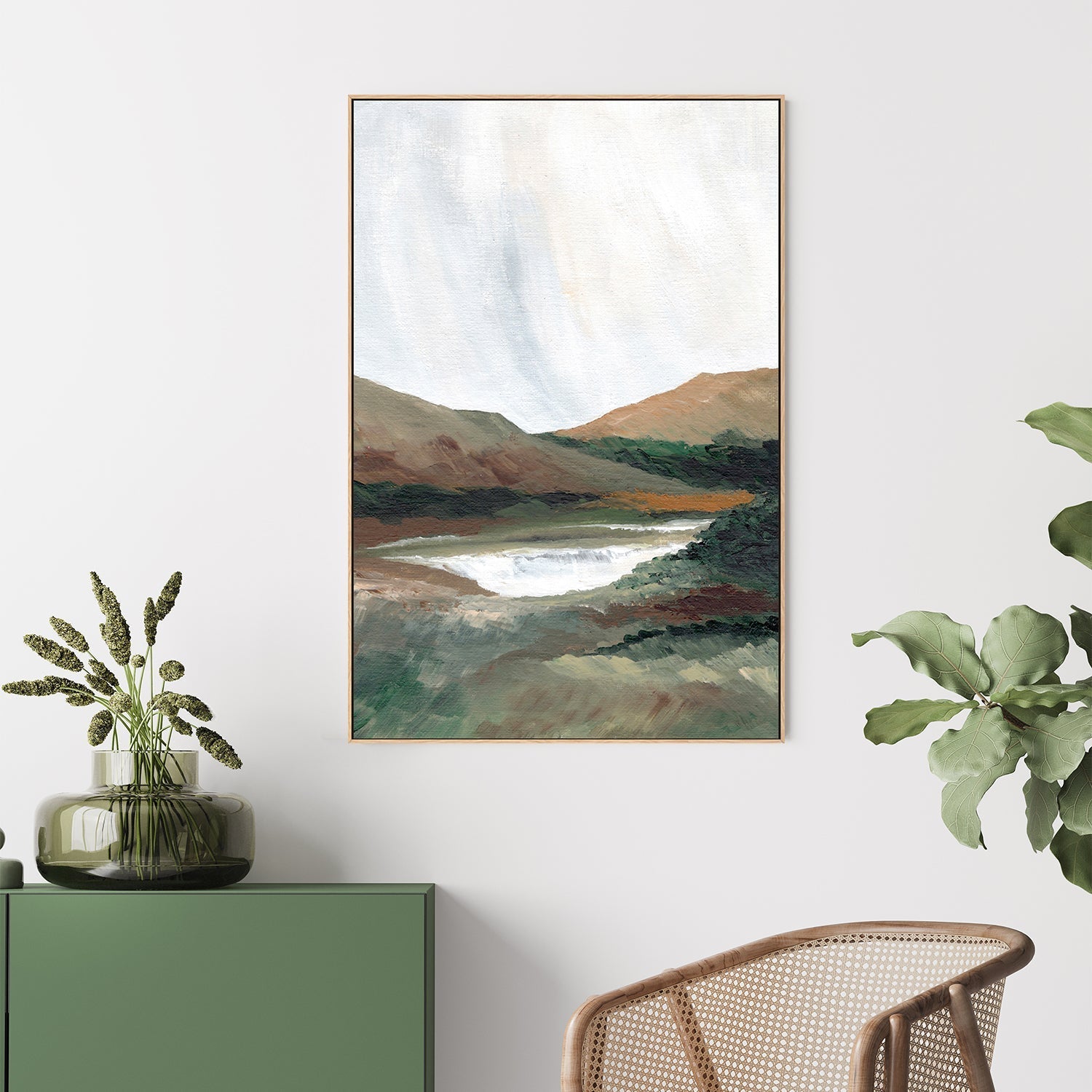 wall-art-print-canvas-poster-framed-Two Mountains , By Nikita Jariwala-7