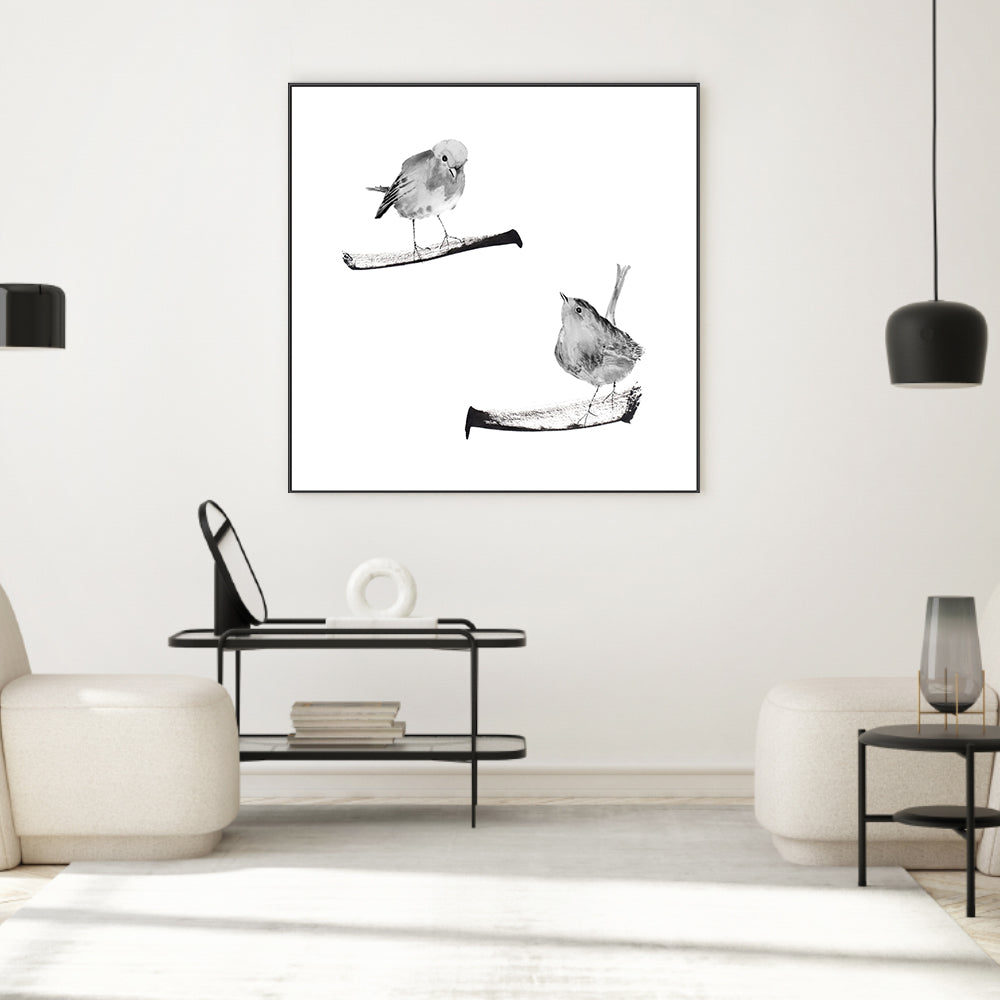 wall-art-print-canvas-poster-framed-Two Robins On Branches , By Danushka Abeygoda-2