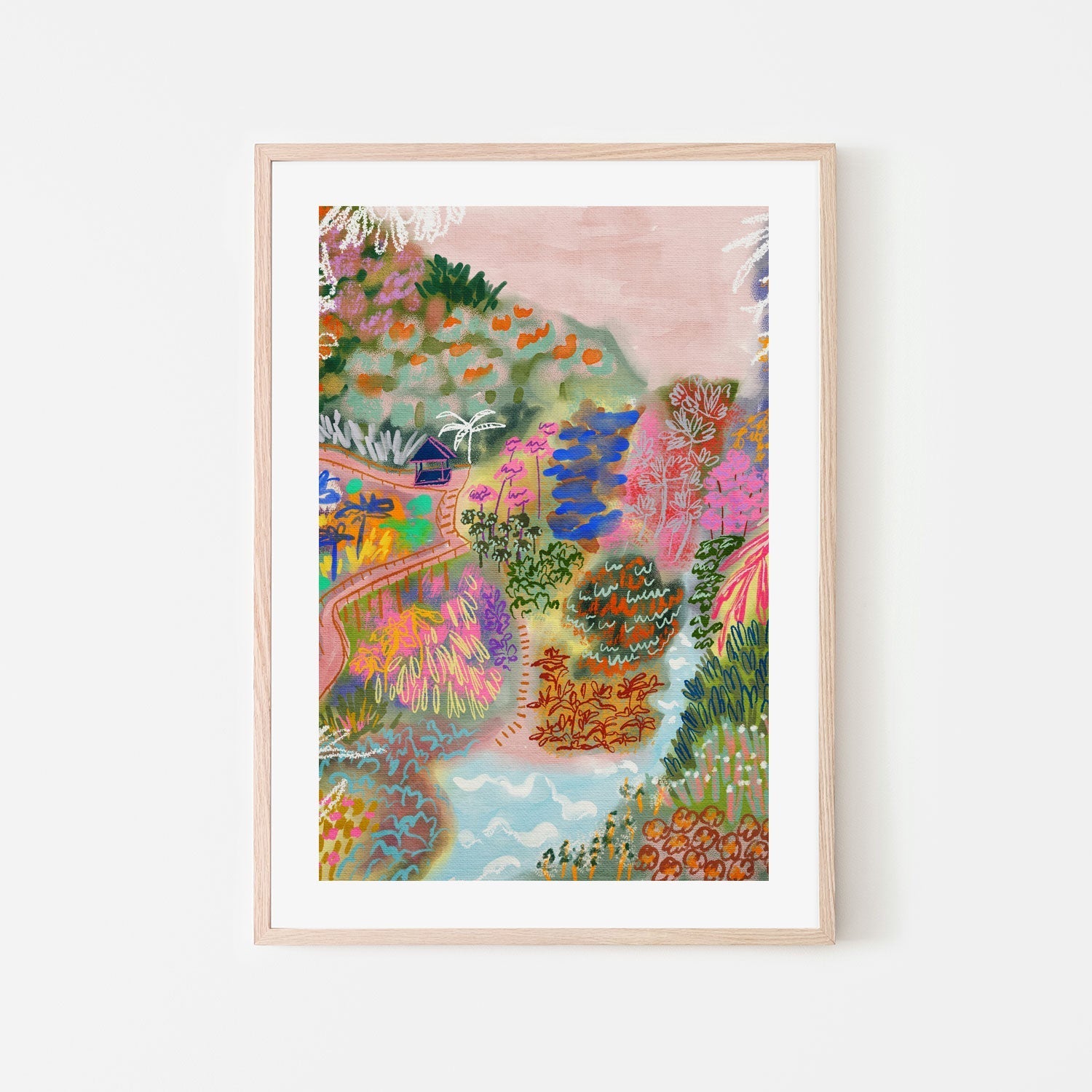 wall-art-print-canvas-poster-framed-Ubud River , By Kartika Paramita-6