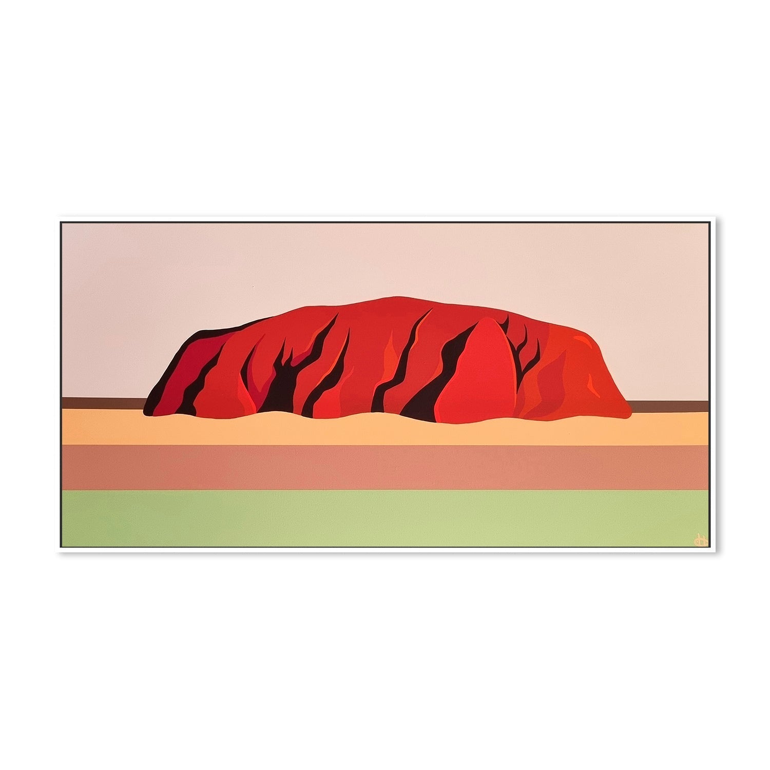 wall-art-print-canvas-poster-framed-Uluru, Style B , By Michelle Jirsensky-5