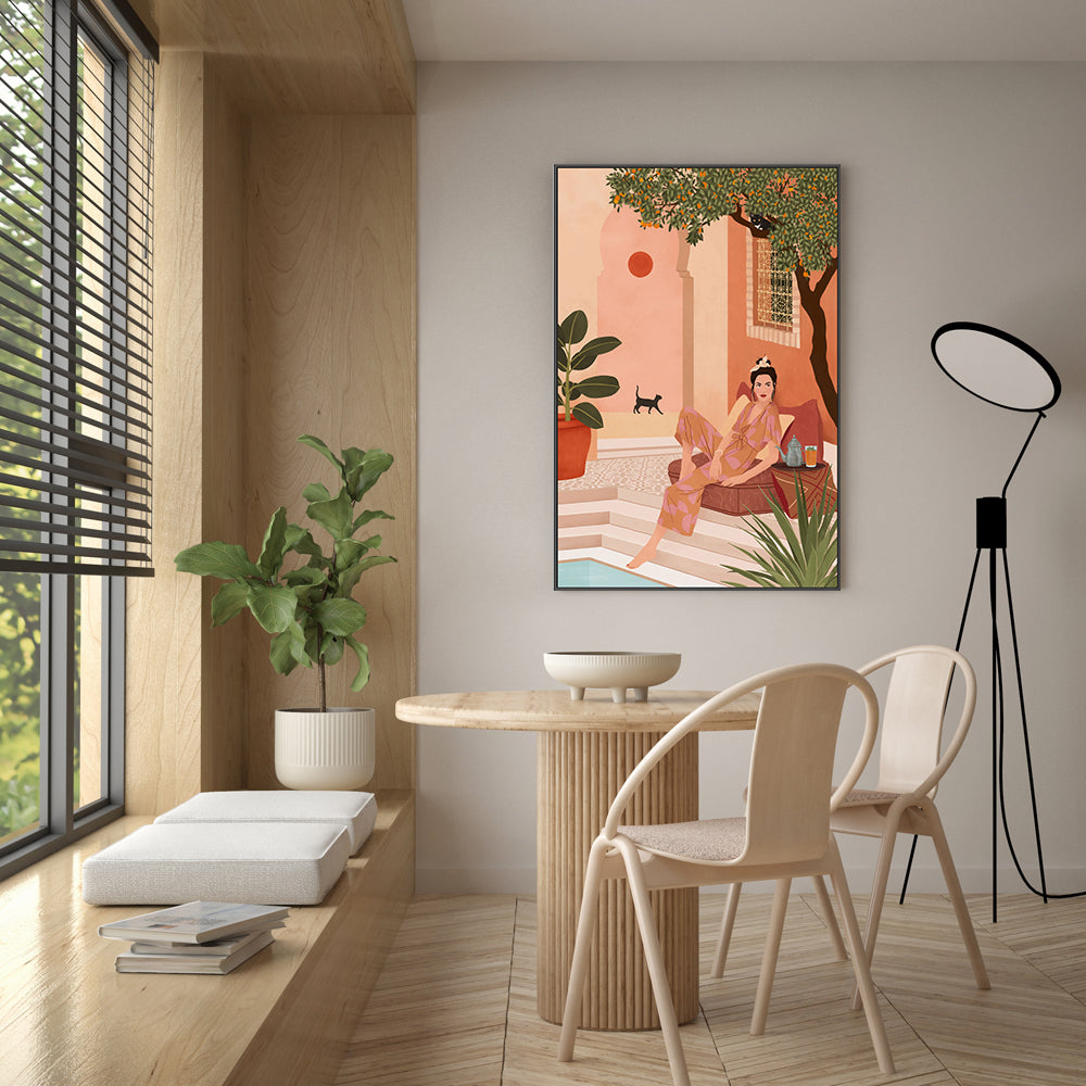 wall-art-print-canvas-poster-framed-Under The Orange Tree-GIOIA-WALL-ART