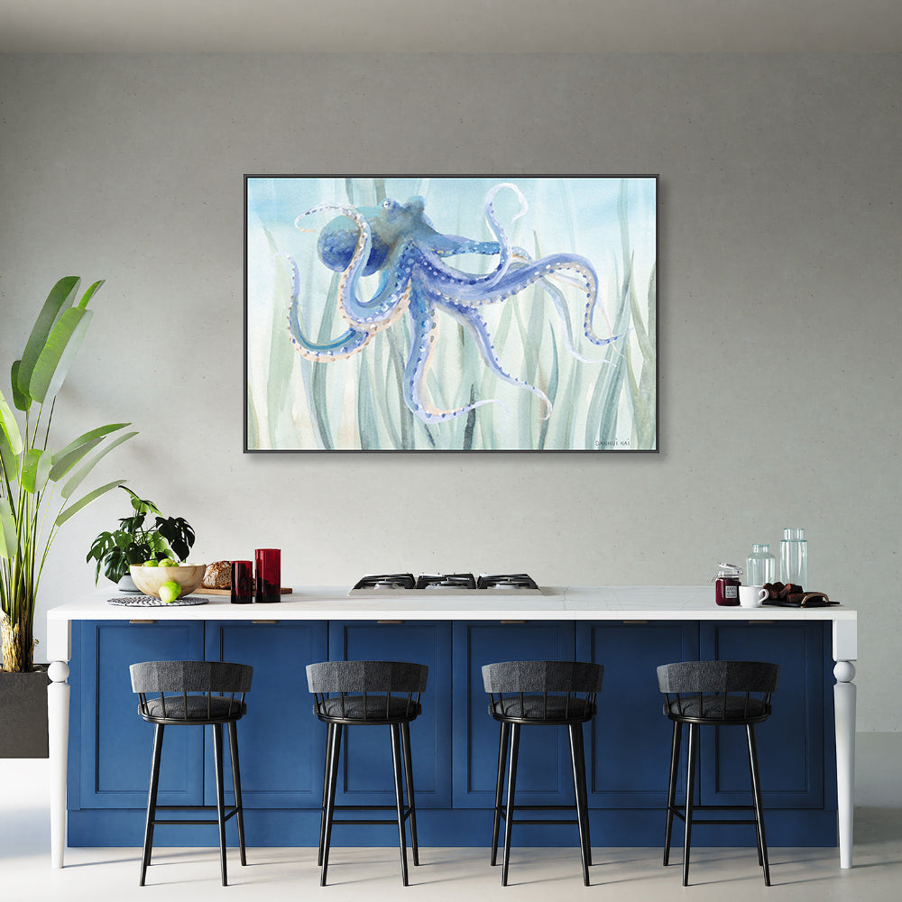 wall-art-print-canvas-poster-framed-Undersea Octopus Seaweed , By Danhui Nai-7