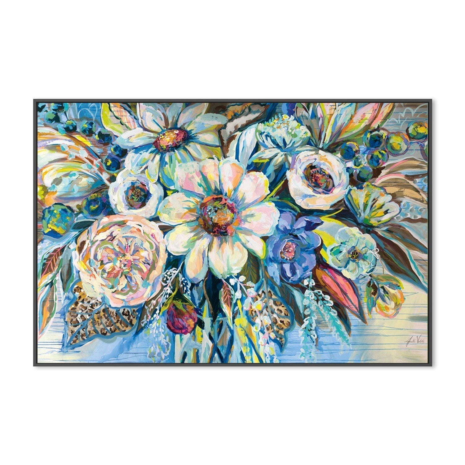 wall-art-print-canvas-poster-framed-Unity Blue-by-Jeanette Vertentes-Gioia Wall Art