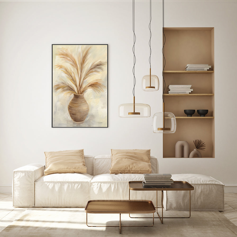 wall-art-print-canvas-poster-framed-Vase of Grasses, Style B , By Silvia Vassileva-GIOIA-WALL-ART