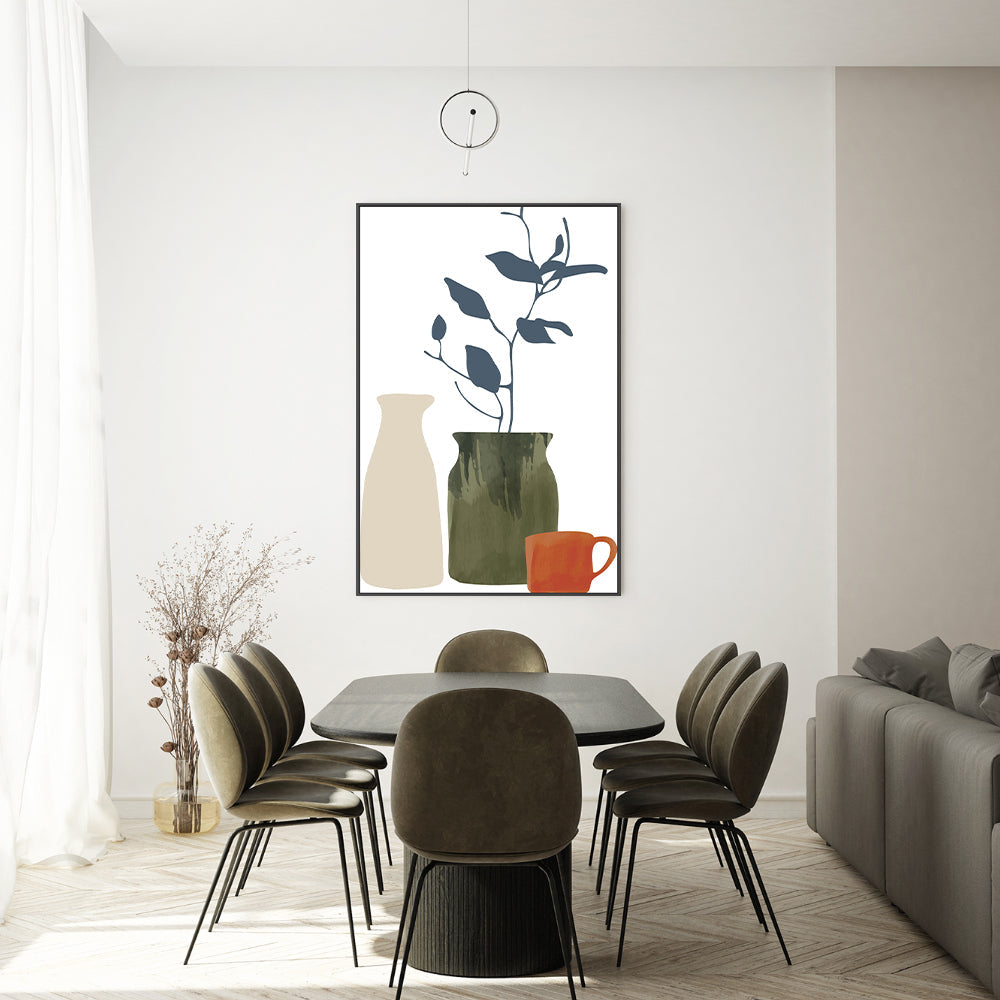 wall-art-print-canvas-poster-framed-Vase Trio, Style A-GIOIA-WALL-ART