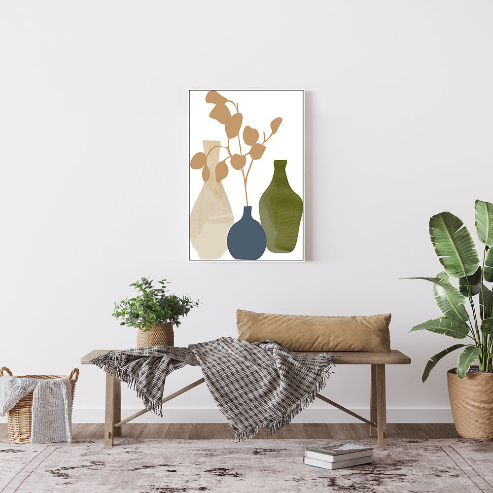 wall-art-print-canvas-poster-framed-Vase Trio, Style B-GIOIA-WALL-ART