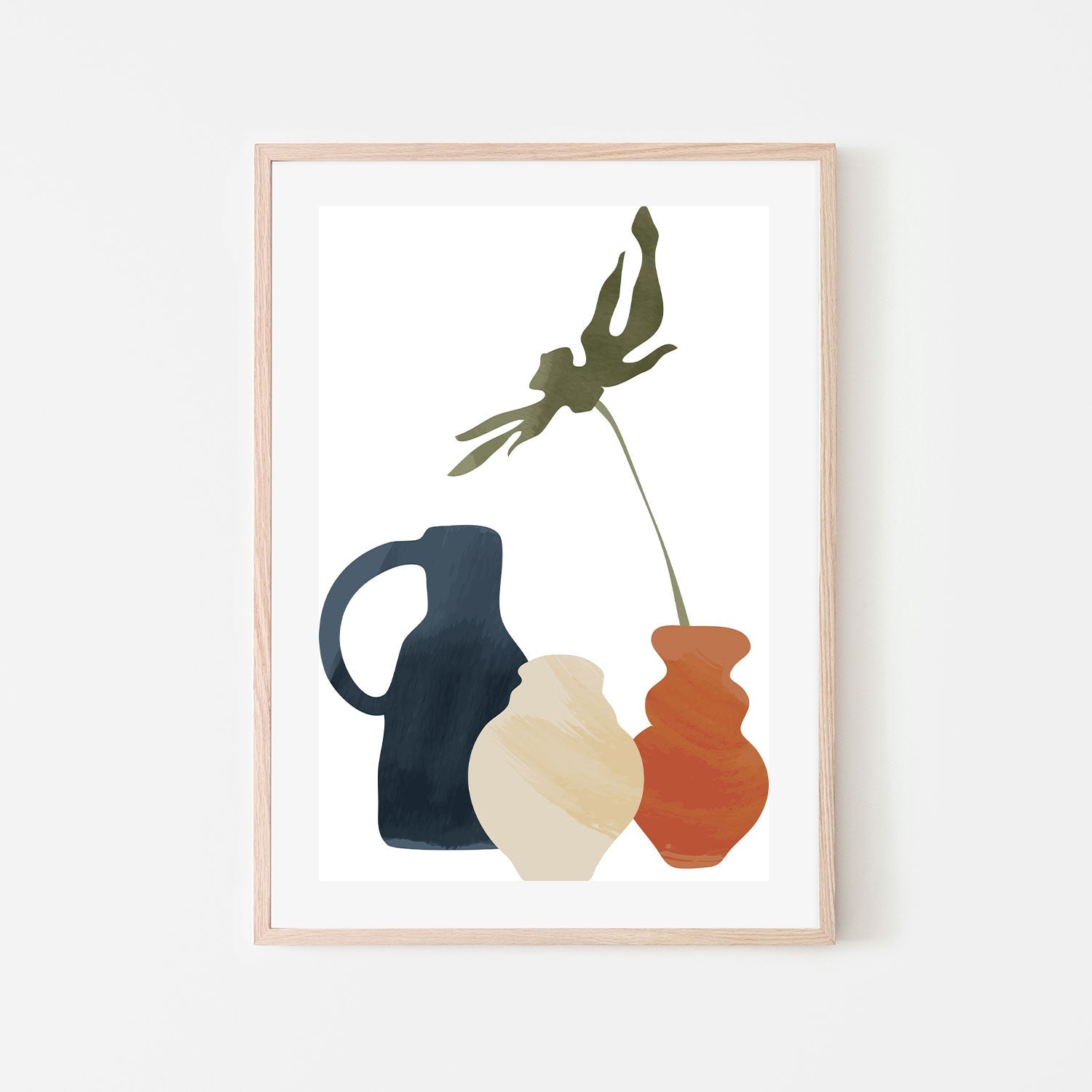 wall-art-print-canvas-poster-framed-Vase Trio, Style C-GIOIA-WALL-ART