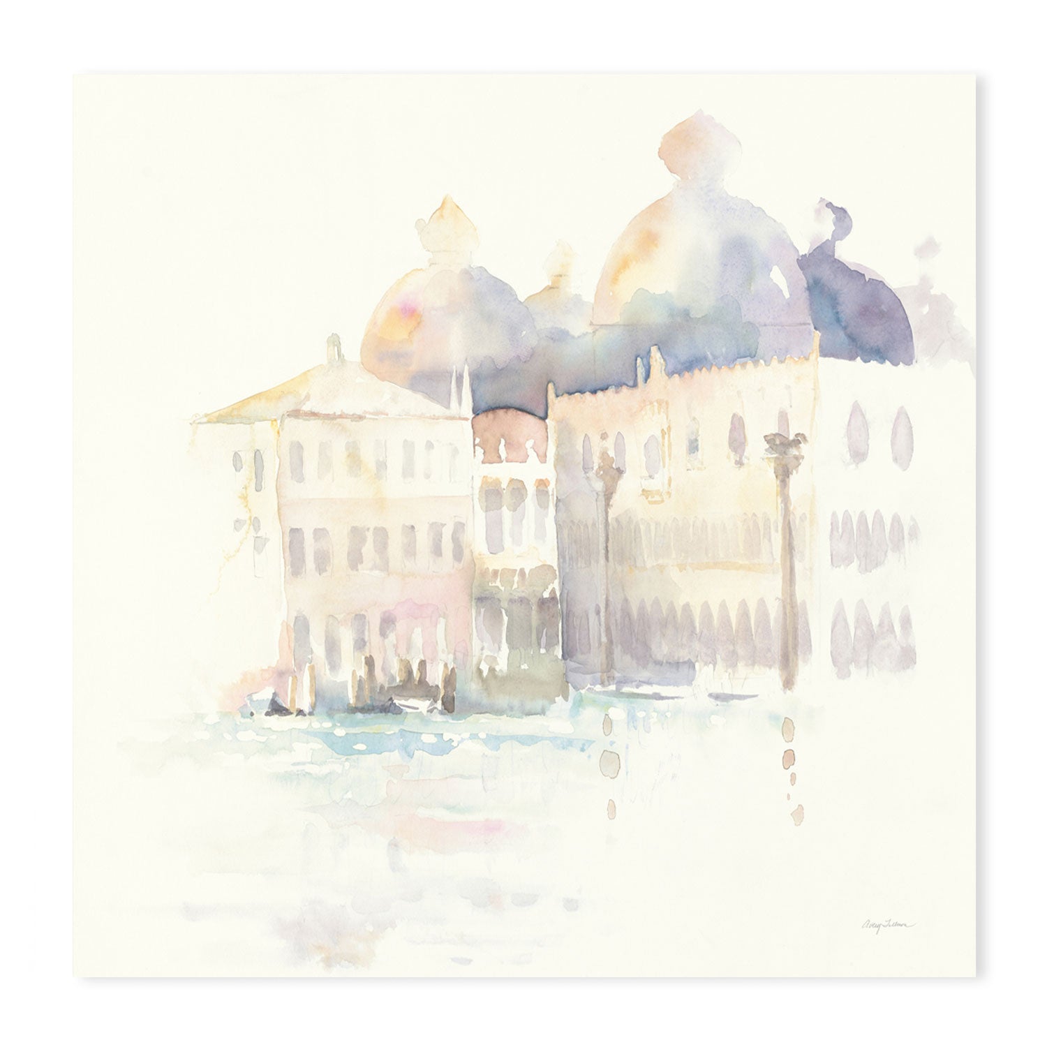 wall-art-print-canvas-poster-framed-Venice Evening Square , By Avery Tillmon-GIOIA-WALL-ART