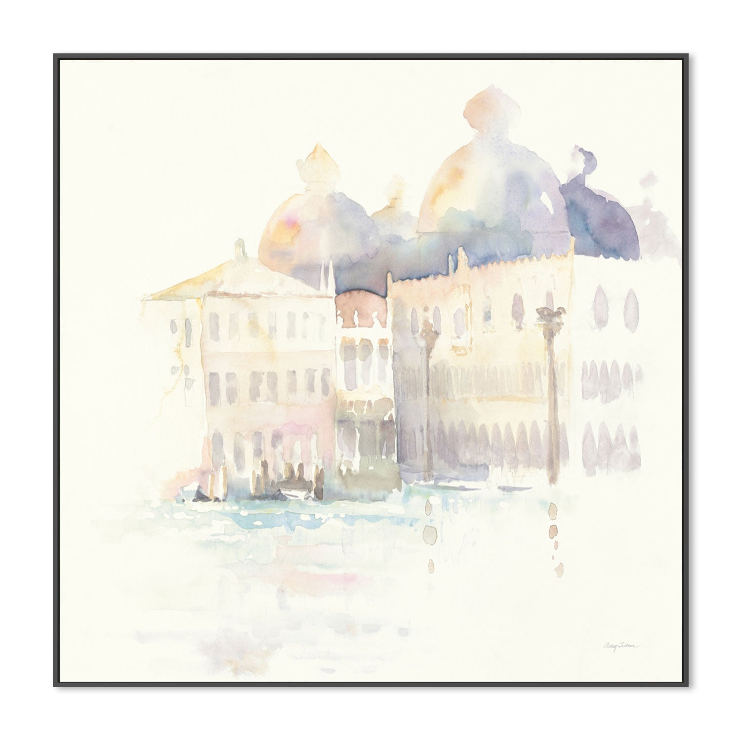 wall-art-print-canvas-poster-framed-Venice Evening Square , By Avery Tillmon-GIOIA-WALL-ART