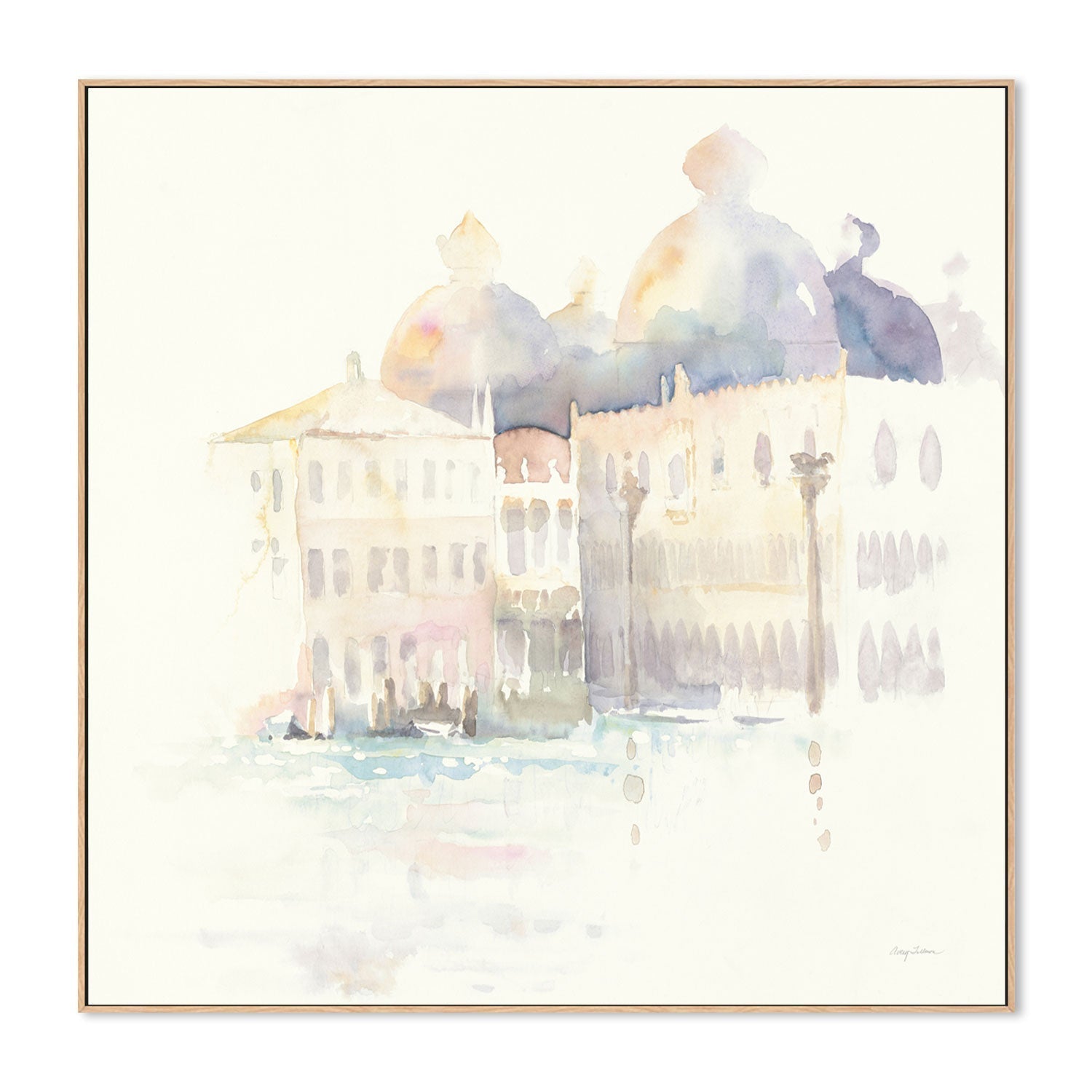 wall-art-print-canvas-poster-framed-Venice Evening Square , By Avery Tillmon-GIOIA-WALL-ART