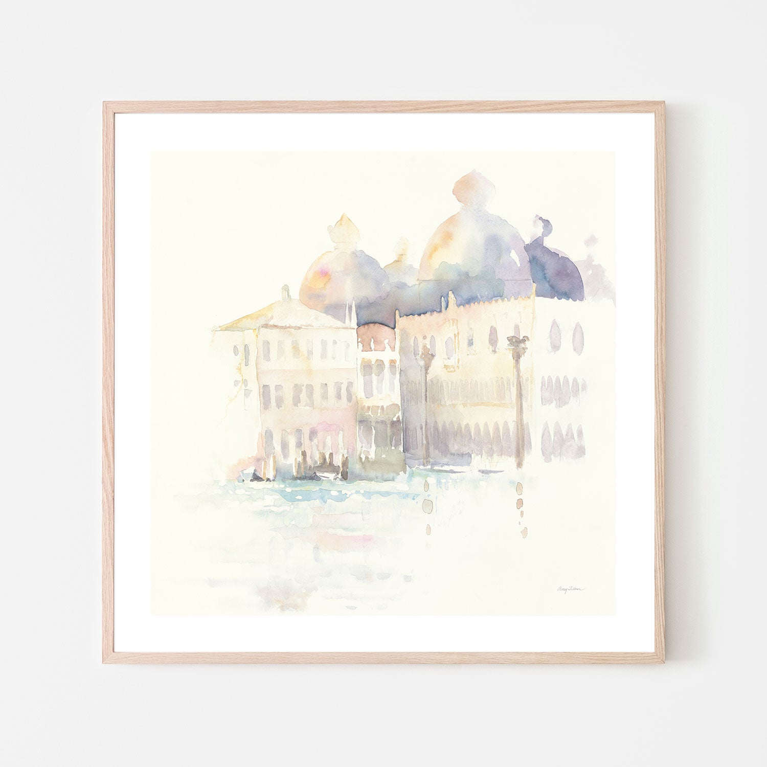 wall-art-print-canvas-poster-framed-Venice Evening Square , By Avery Tillmon-GIOIA-WALL-ART