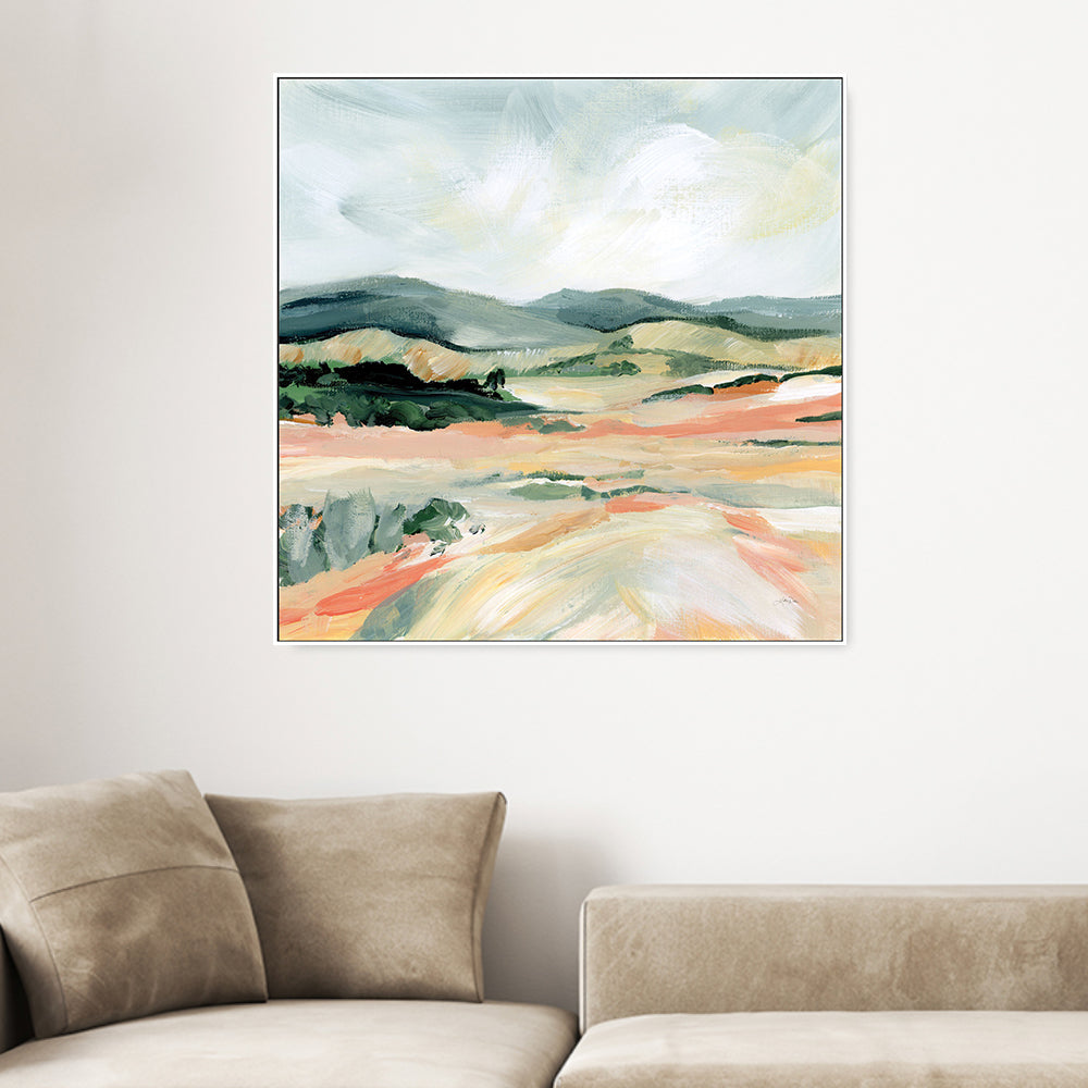 wall-art-print-canvas-poster-framed-Vermillion Landscape, Style A , By Katrina Pete-2