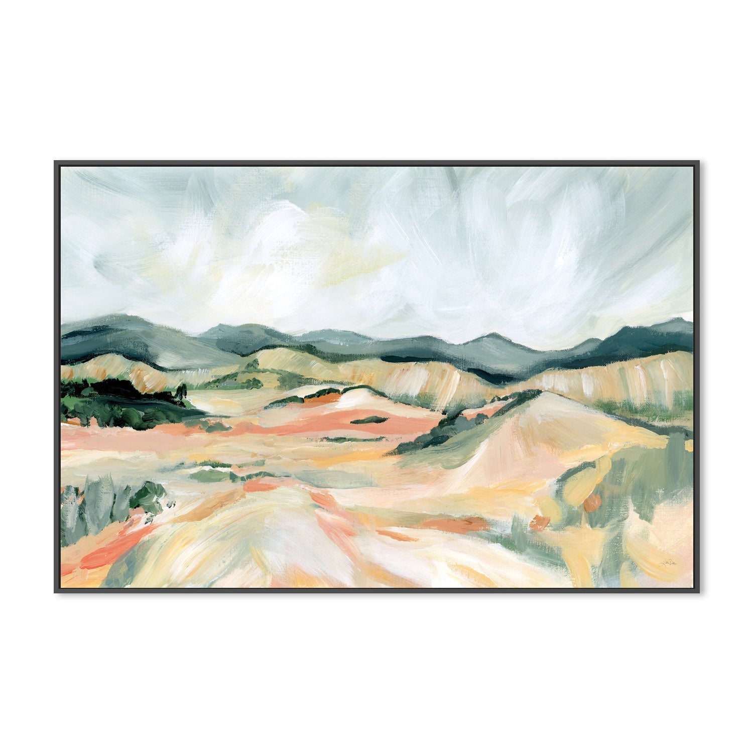 wall-art-print-canvas-poster-framed-Vermillion Landscape, Style C , By Katrina Pete-3