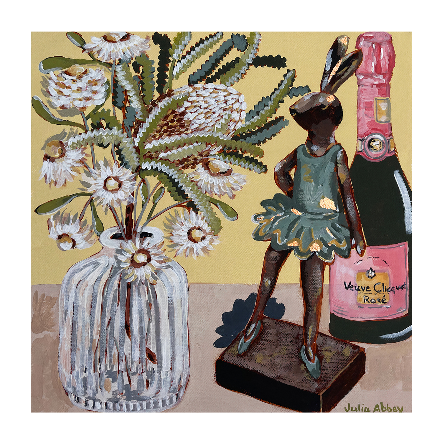 wall-art-print-canvas-poster-framed-Veuve Bunny , By Julia Abbey-1