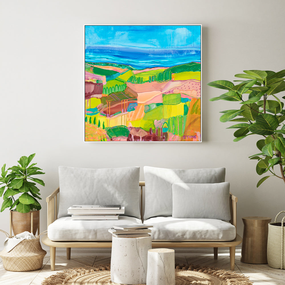 wall-art-print-canvas-poster-framed-Vibrant Oasis , By Belinda Stone-GIOIA-WALL-ART