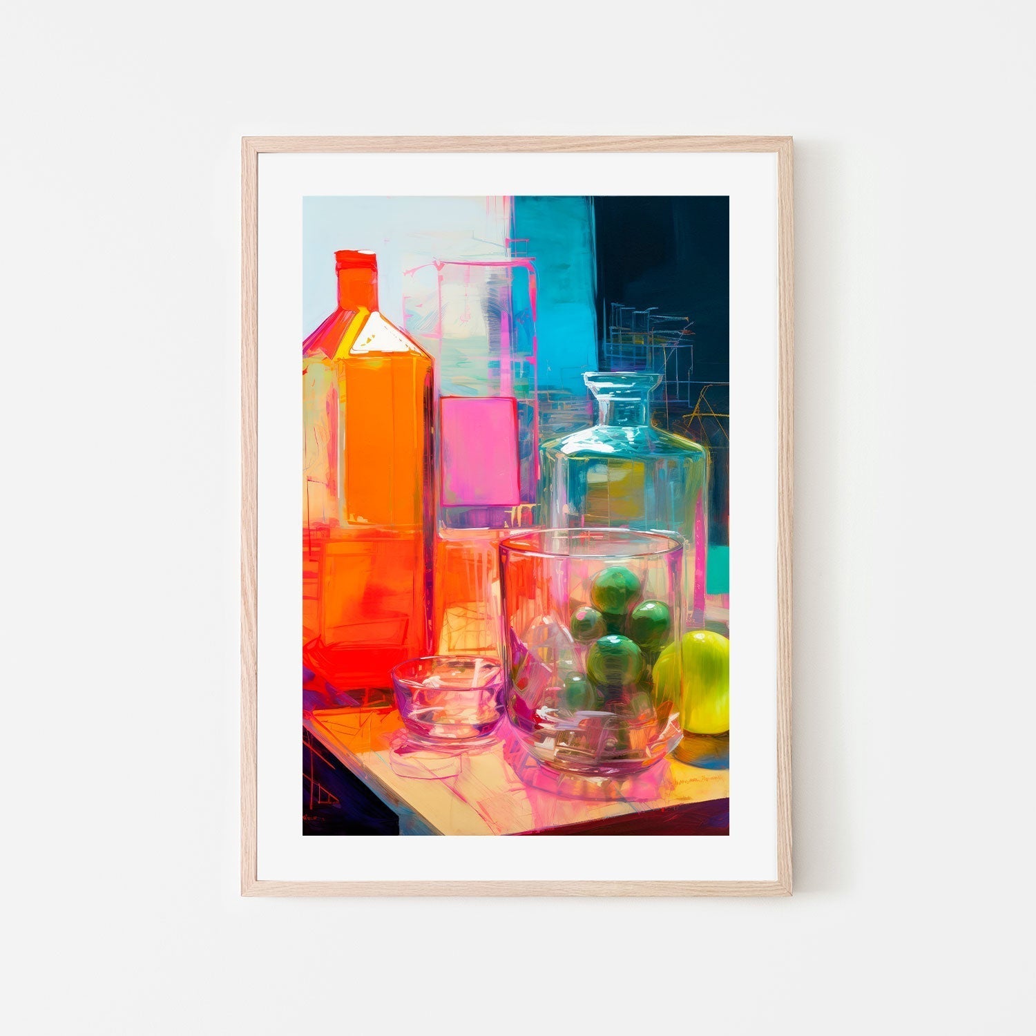 wall-art-print-canvas-poster-framed-Vibrant Still Life, Style B , By Treechild-GIOIA-WALL-ART