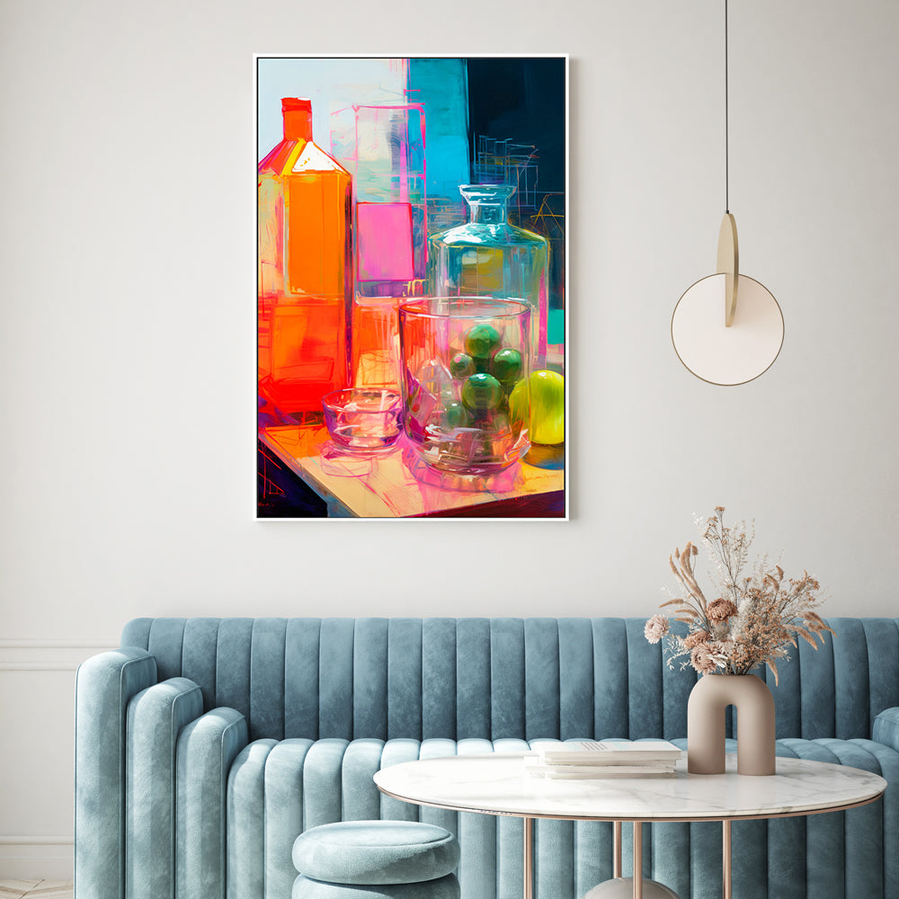 wall-art-print-canvas-poster-framed-Vibrant Still Life, Style B , By Treechild-GIOIA-WALL-ART