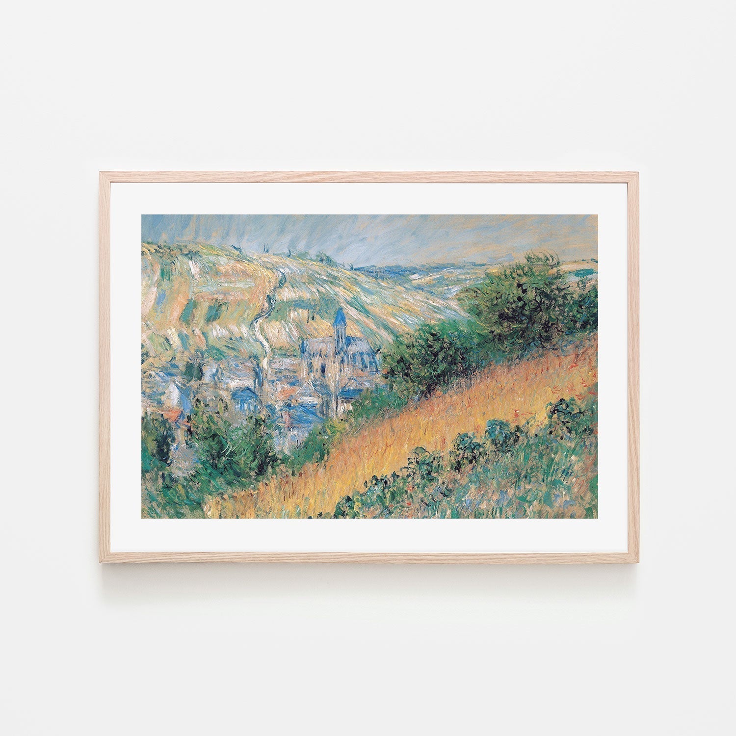 wall-art-print-canvas-poster-framed-View over Vetheuil 1881 , By Monet-by-Gioia Wall Art-Gioia Wall Art