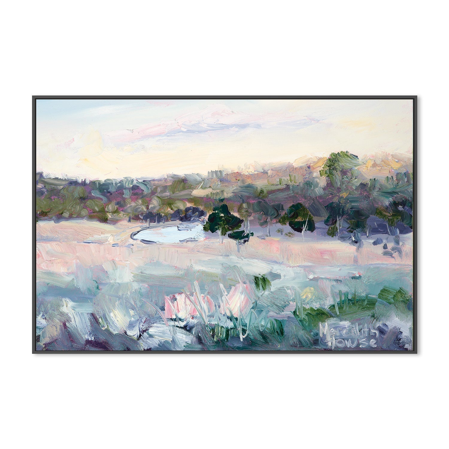 wall-art-print-canvas-poster-framed-View to Pioneer Park from Cootamundra Hill, Style B-by-Meredith Howse-Gioia Wall Art