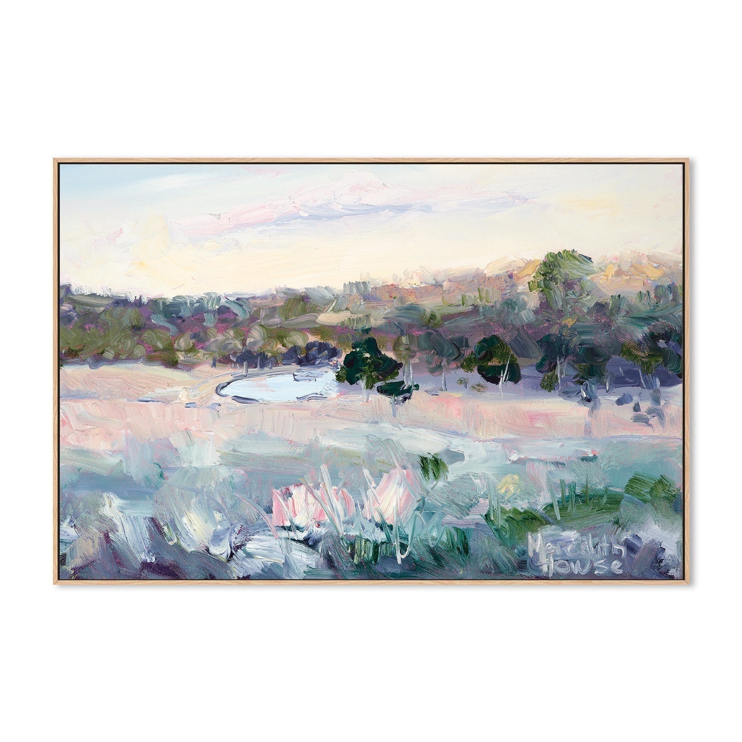 wall-art-print-canvas-poster-framed-View to Pioneer Park from Cootamundra Hill, Style B-by-Meredith Howse-Gioia Wall Art