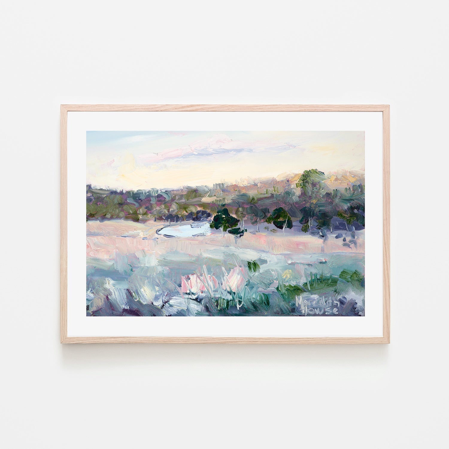 wall-art-print-canvas-poster-framed-View to Pioneer Park from Cootamundra Hill, Style B-by-Meredith Howse-Gioia Wall Art