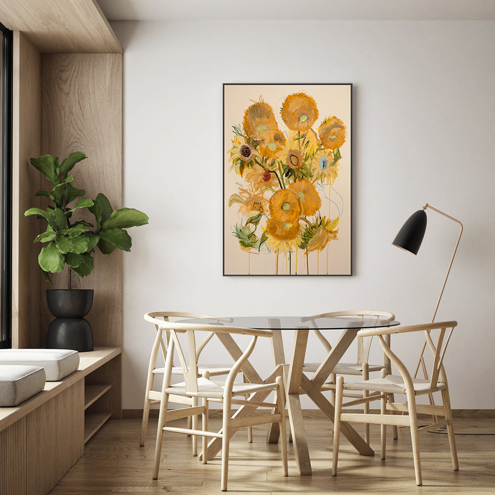 wall-art-print-canvas-poster-framed-Vincent's Flowers , By Leigh Viner-GIOIA-WALL-ART